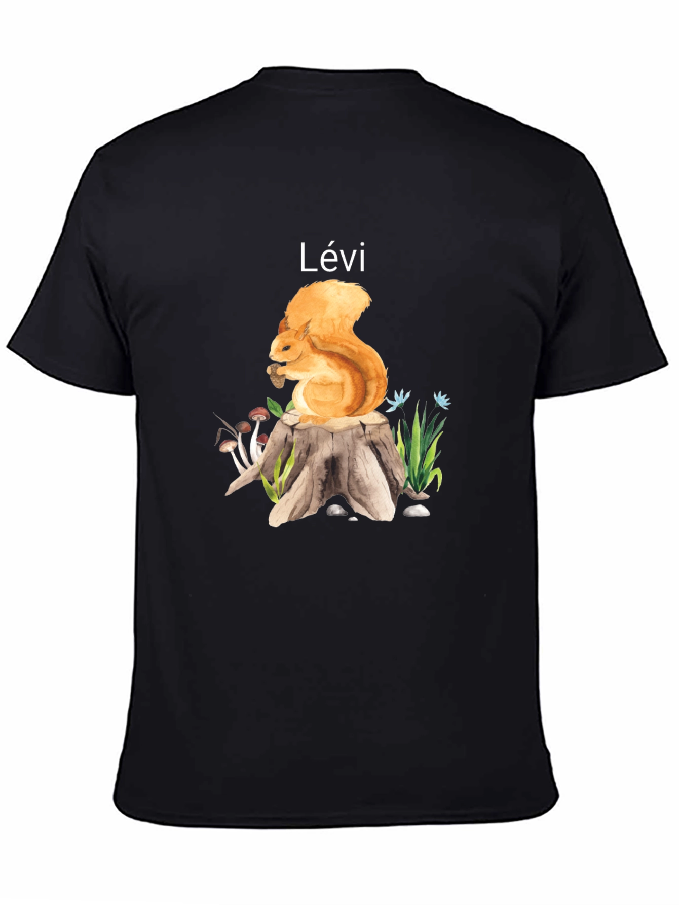 Squirrel on Stump Personalized T-Shirt