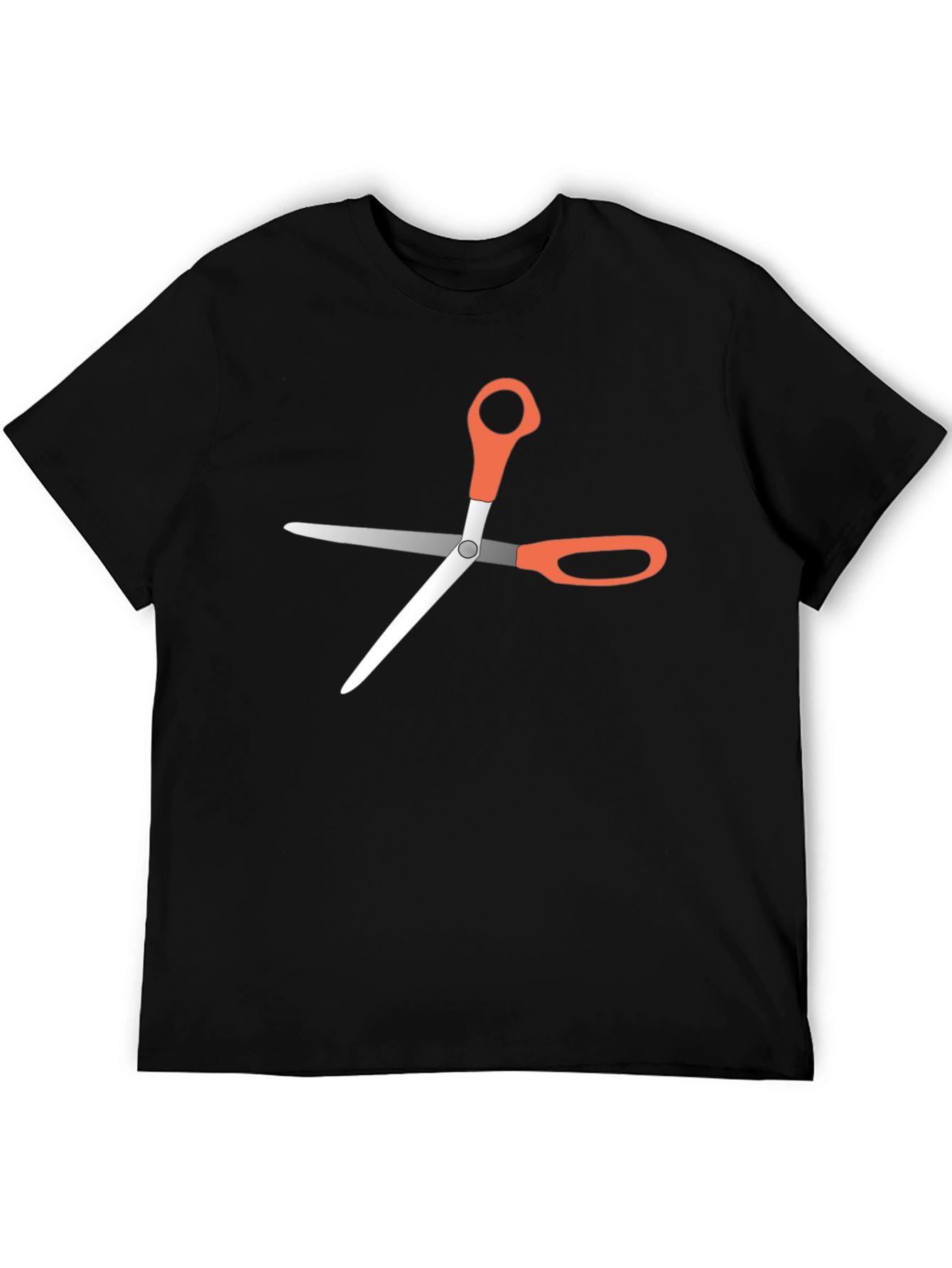 Scissors Graphic Tee - Unisex Black T-Shirt