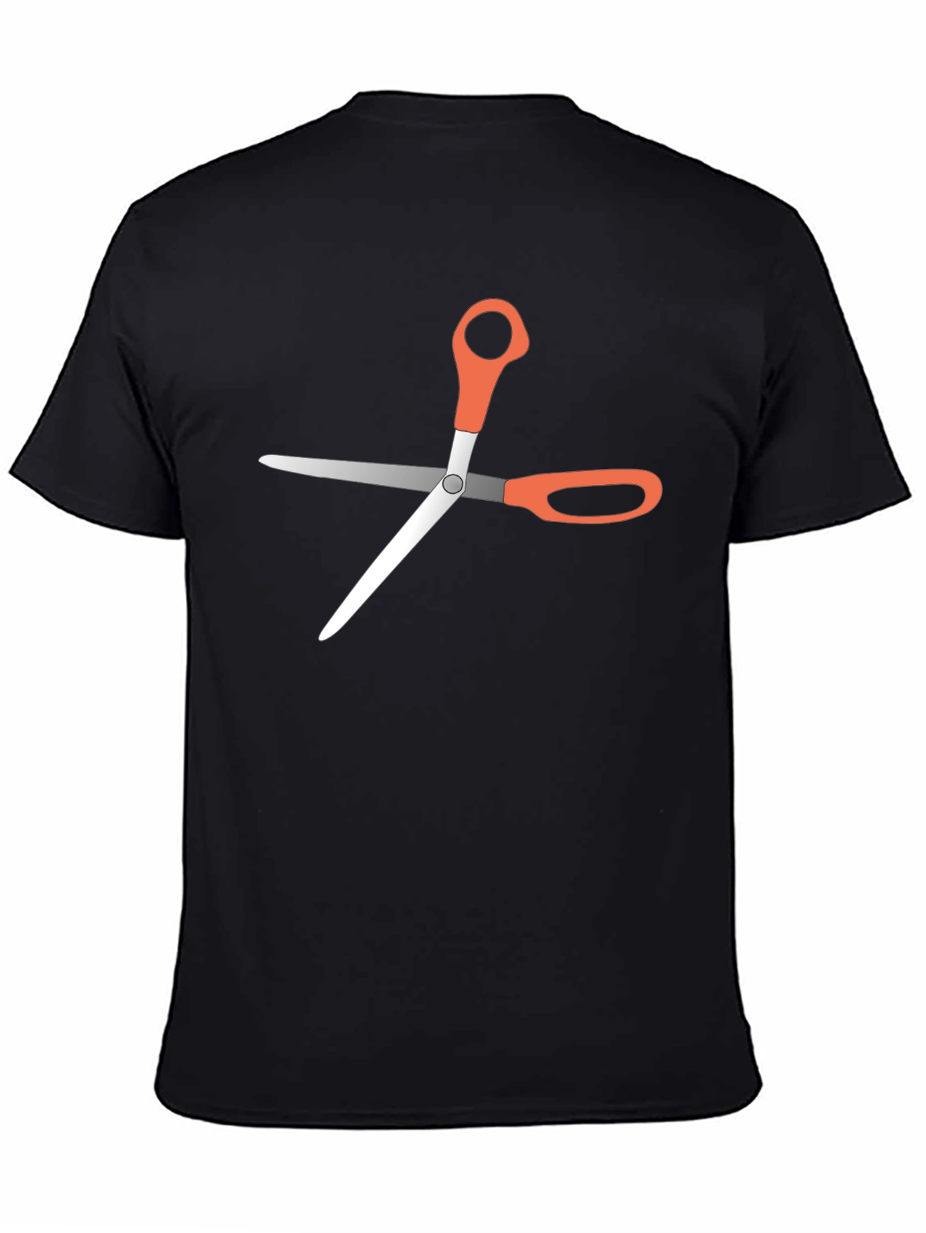 Scissors Graphic Tee - Unisex Black T-Shirt