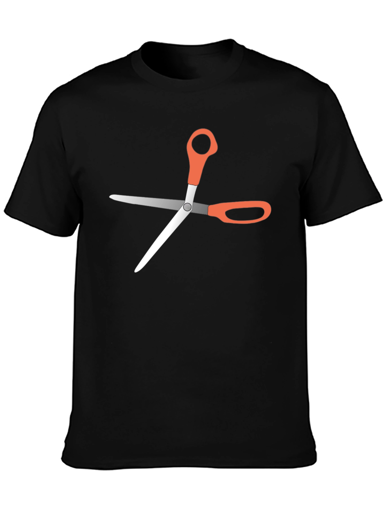 Scissors Graphic Tee - Unisex Black T-Shirt
