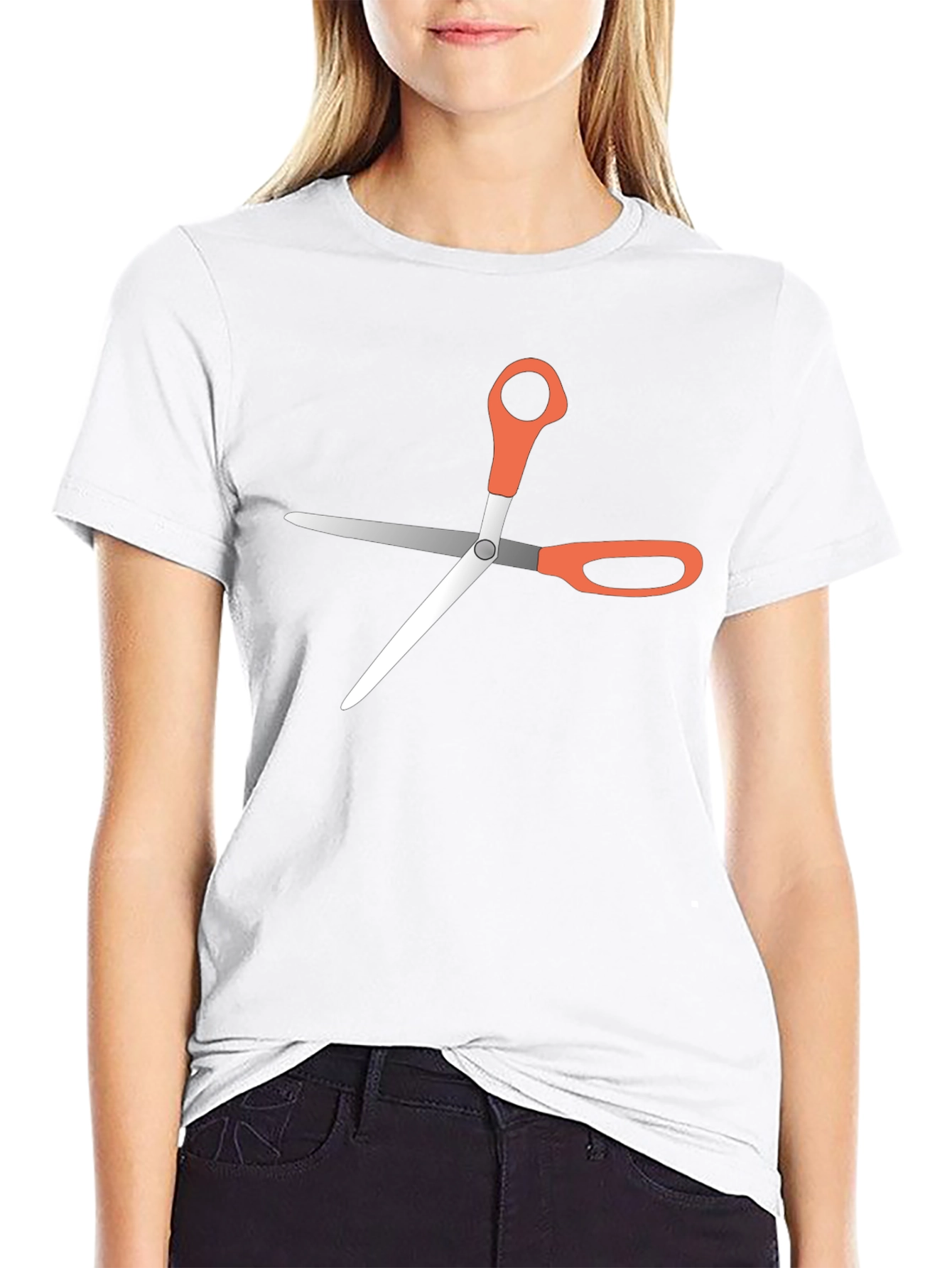 Scissors Graphic Tee - Unisex Black T-Shirt