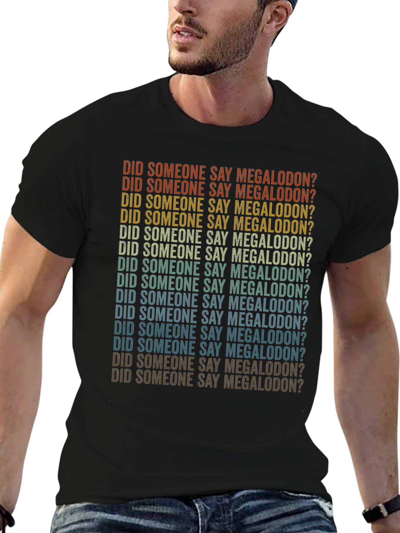 Retro Megalodon T-Shirt - Shark Lover Tee