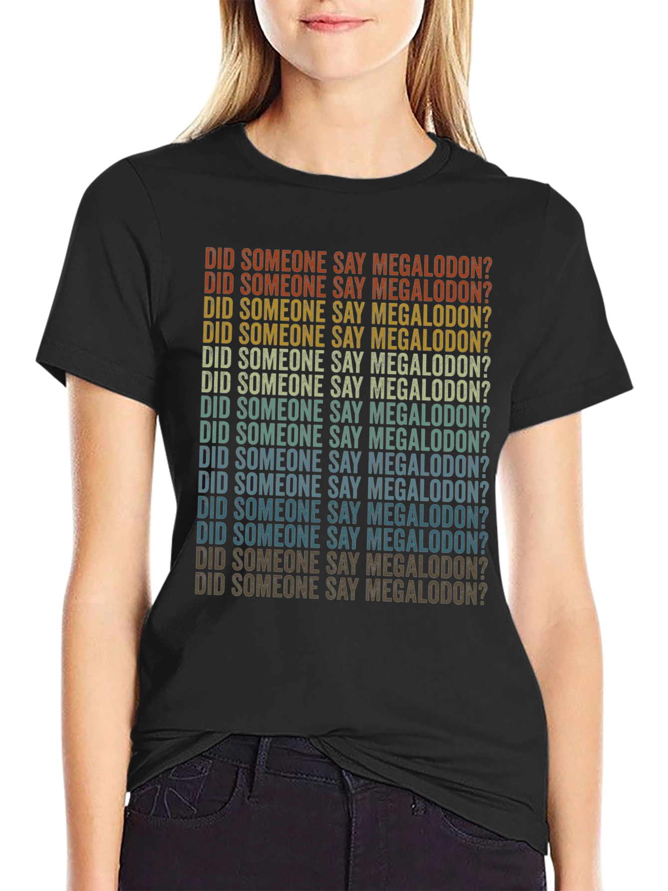 Retro Megalodon T-Shirt - Shark Lover Tee