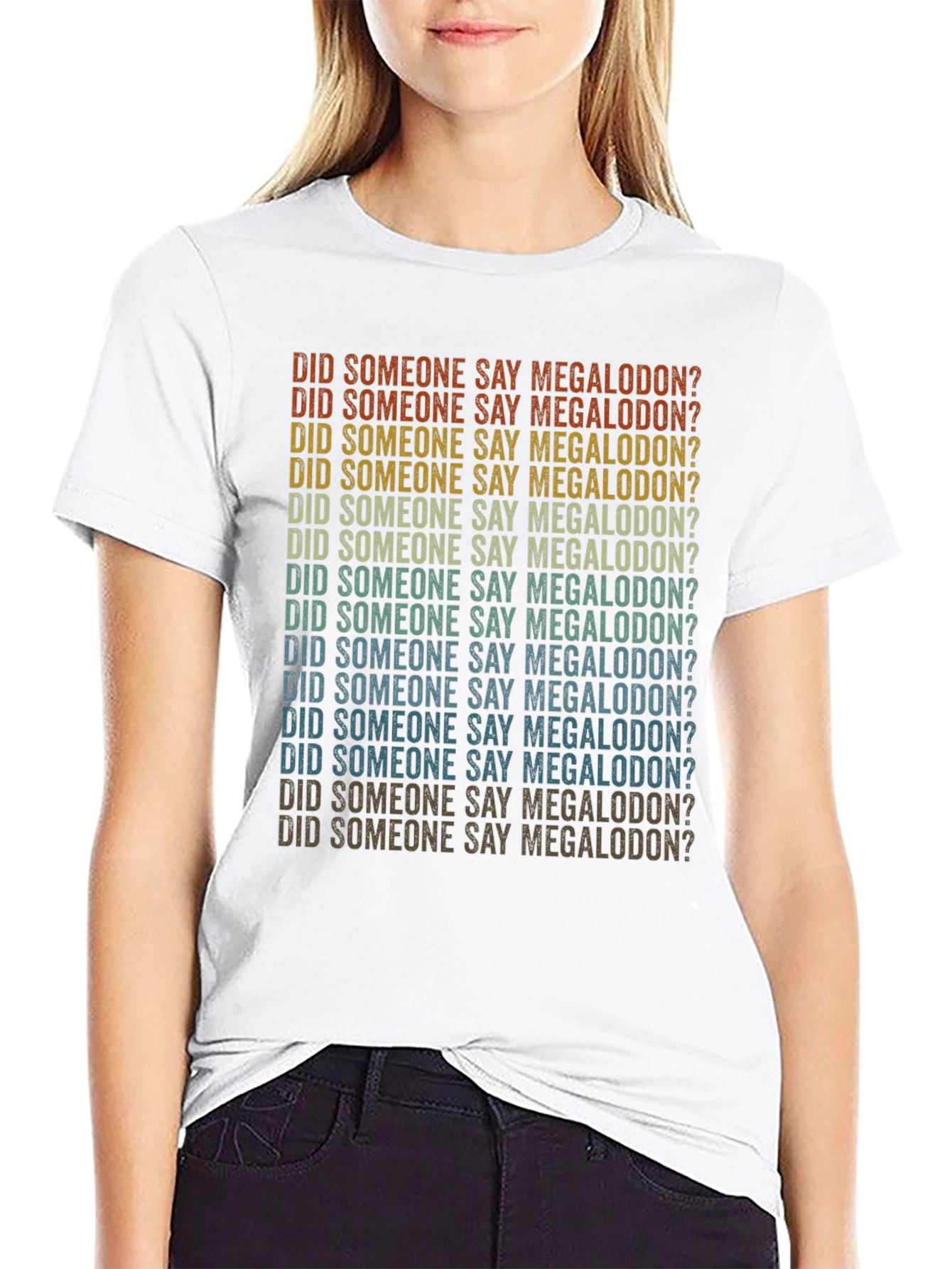 Retro Megalodon T-Shirt - Shark Lover Tee