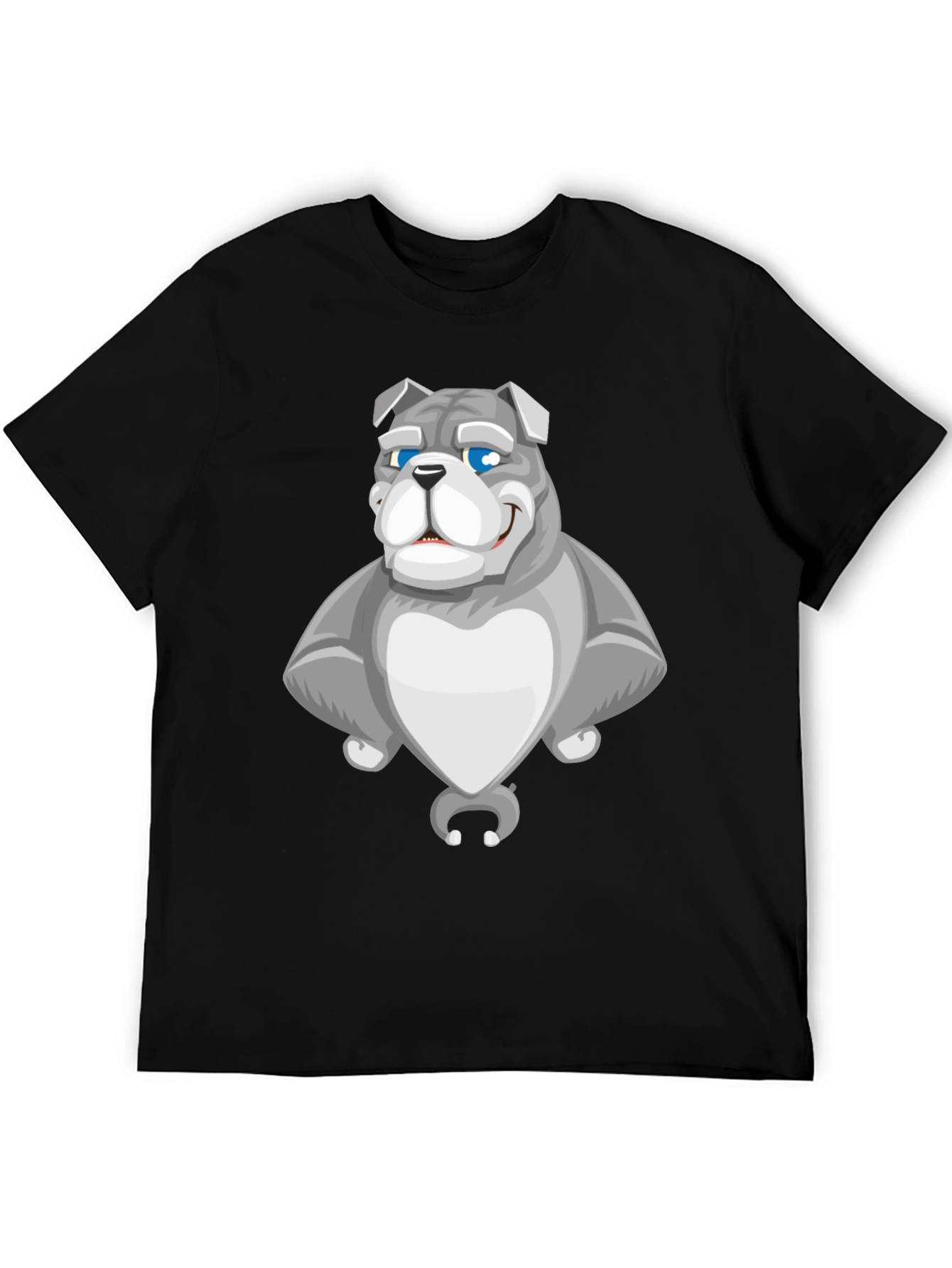 Bulldog Cartoon Graphic Tee