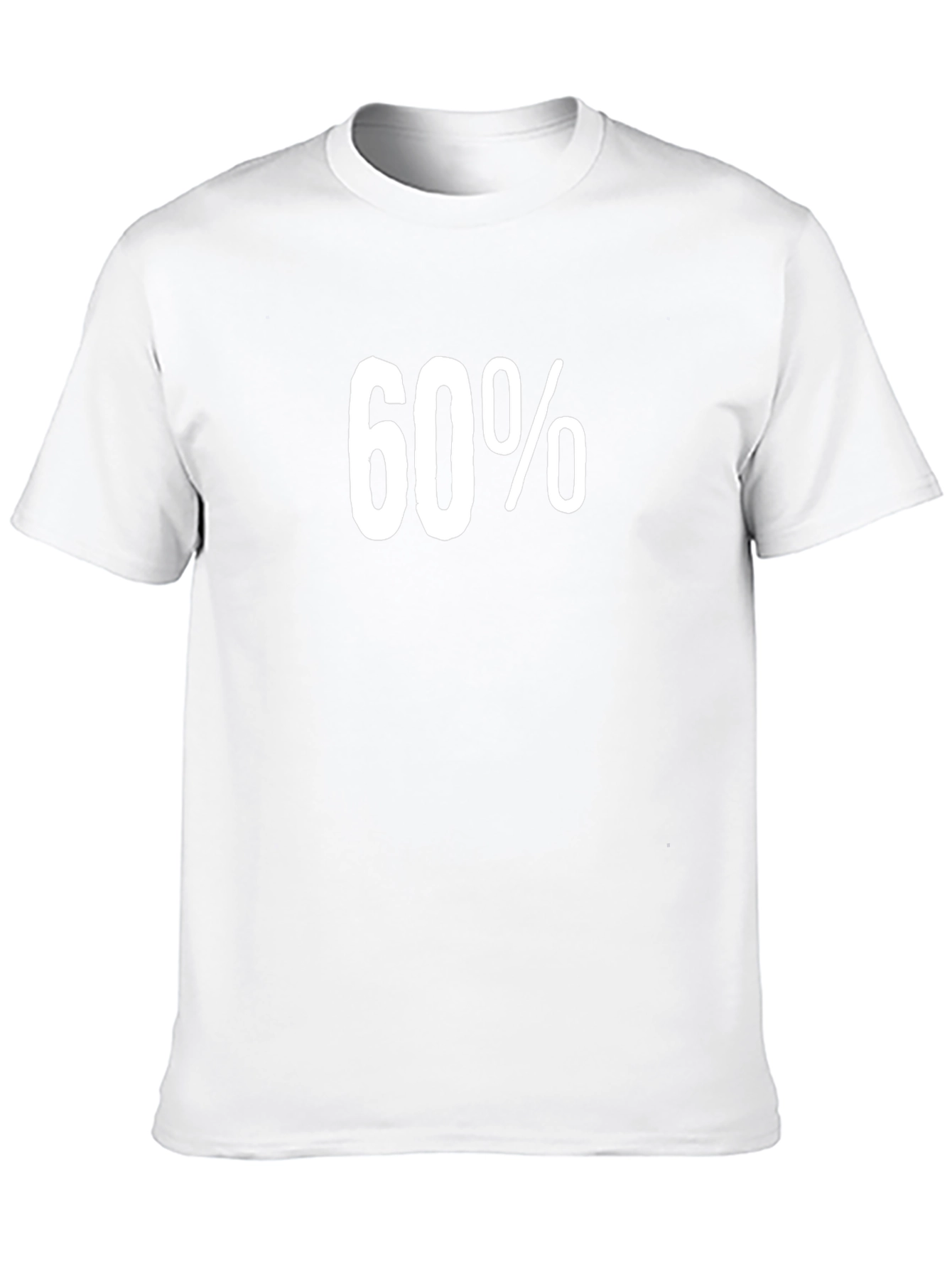 60 Percent Graphic Tee - Black Cotton Shirt