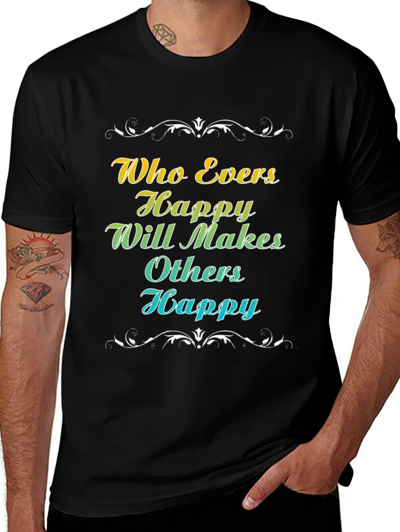 Happy Makes Happy T-Shirt - Motivational Tee