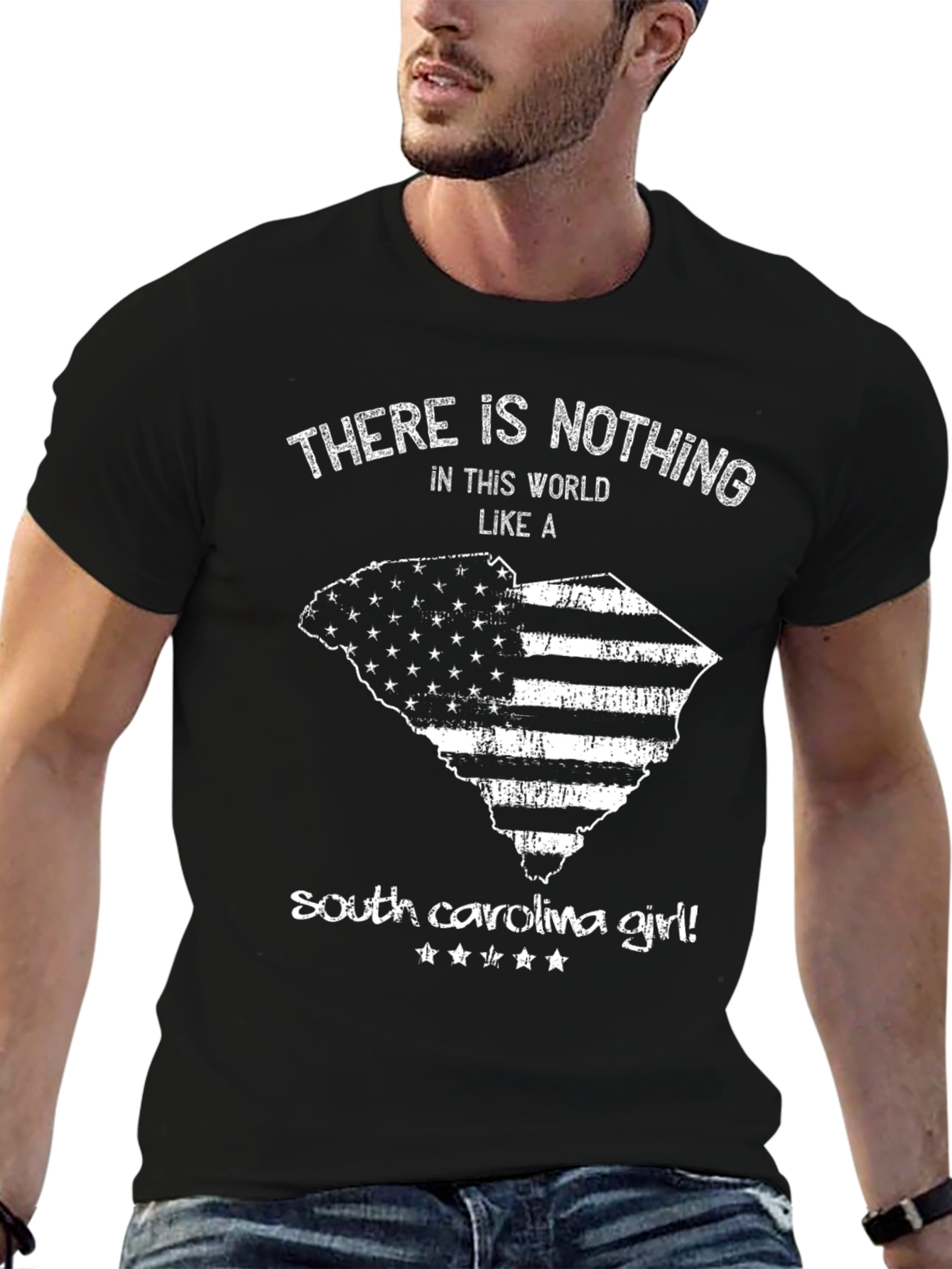 South Carolina Girl Novelty Graphic T-Shirt