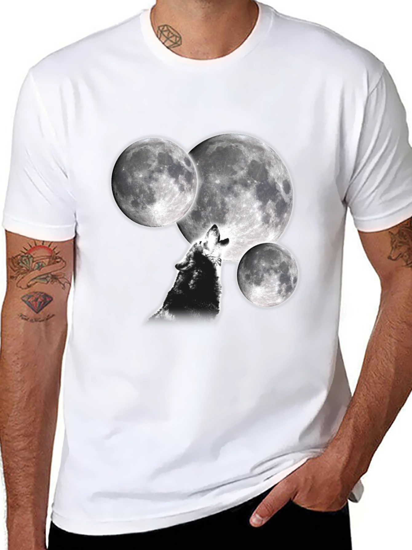 Wolf Moon T-Shirt - Black