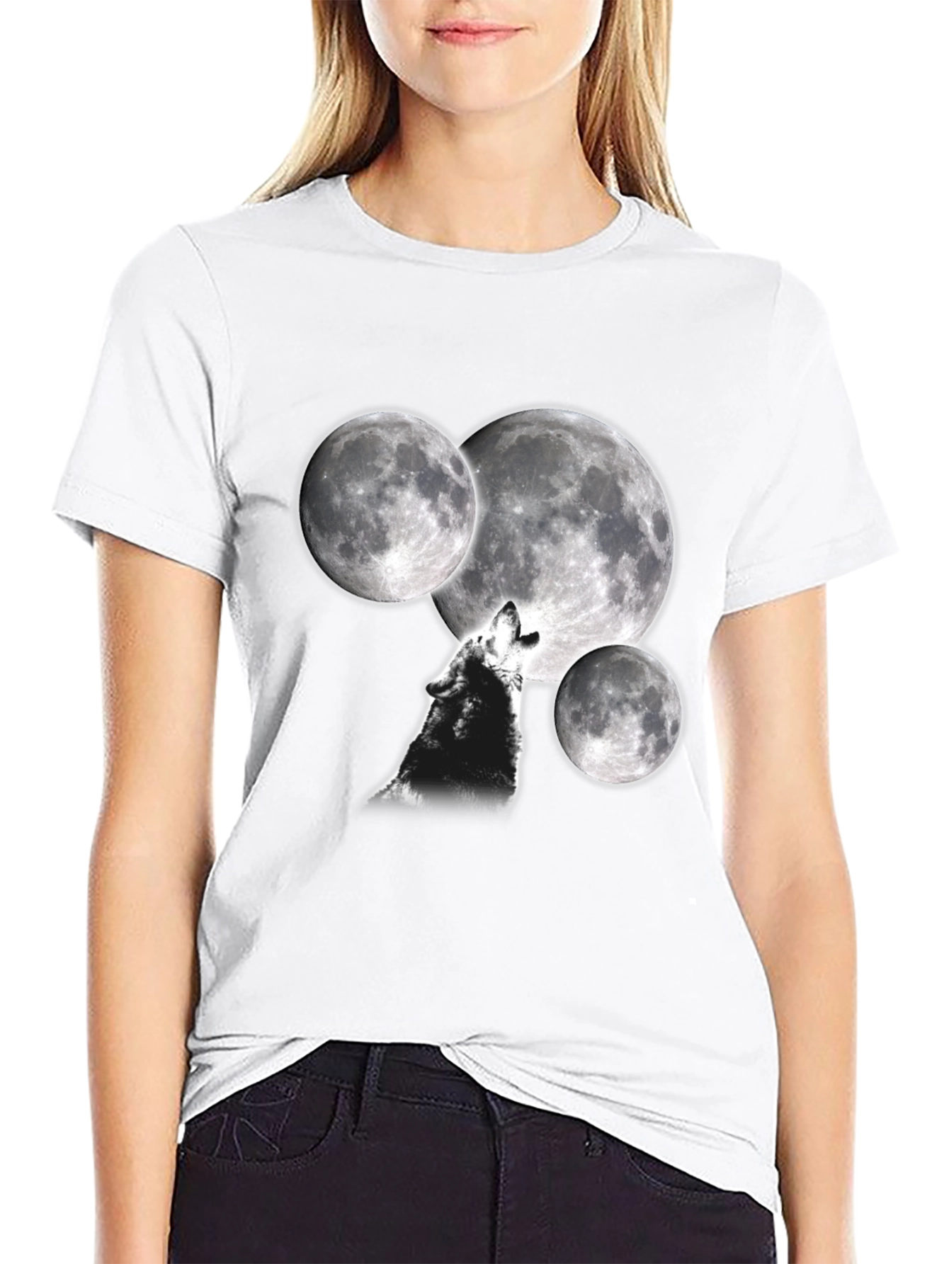 Wolf Moon T-Shirt - Black