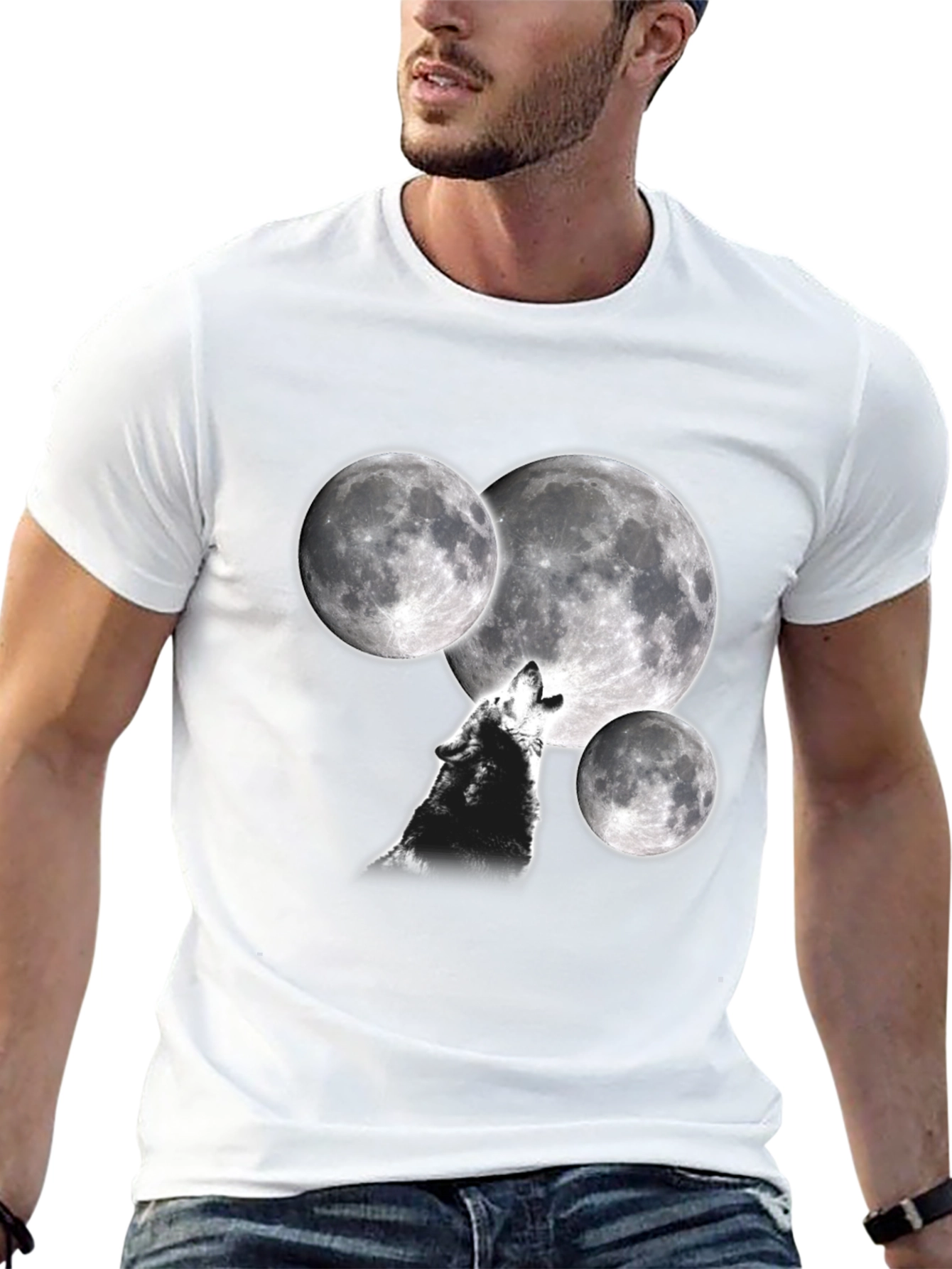 Wolf Moon T-Shirt - Black