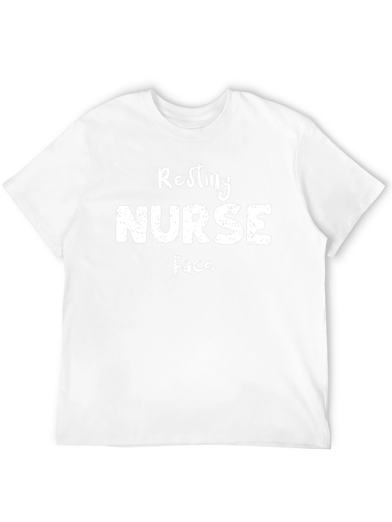Resting Nurse Face Graphic T-Shirt - Black Cotton Tee