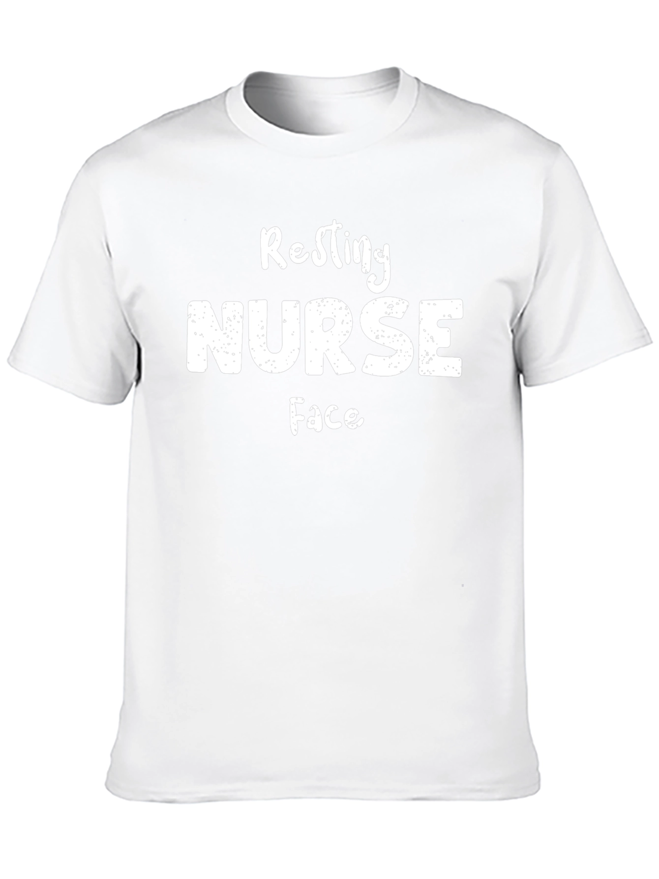 Resting Nurse Face Graphic T-Shirt - Black Cotton Tee