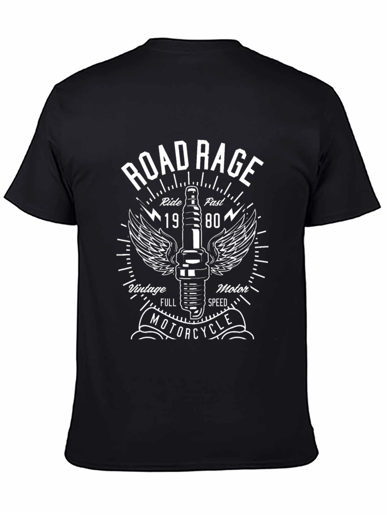 Road Rage Motorcycle Graphic T-Shirt
