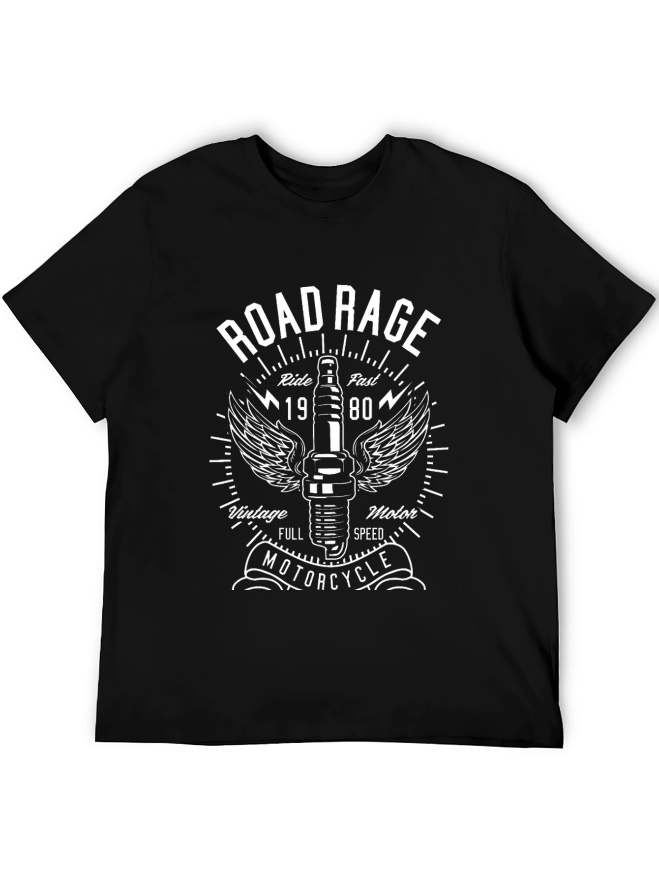 Road Rage Motorcycle Graphic T-Shirt