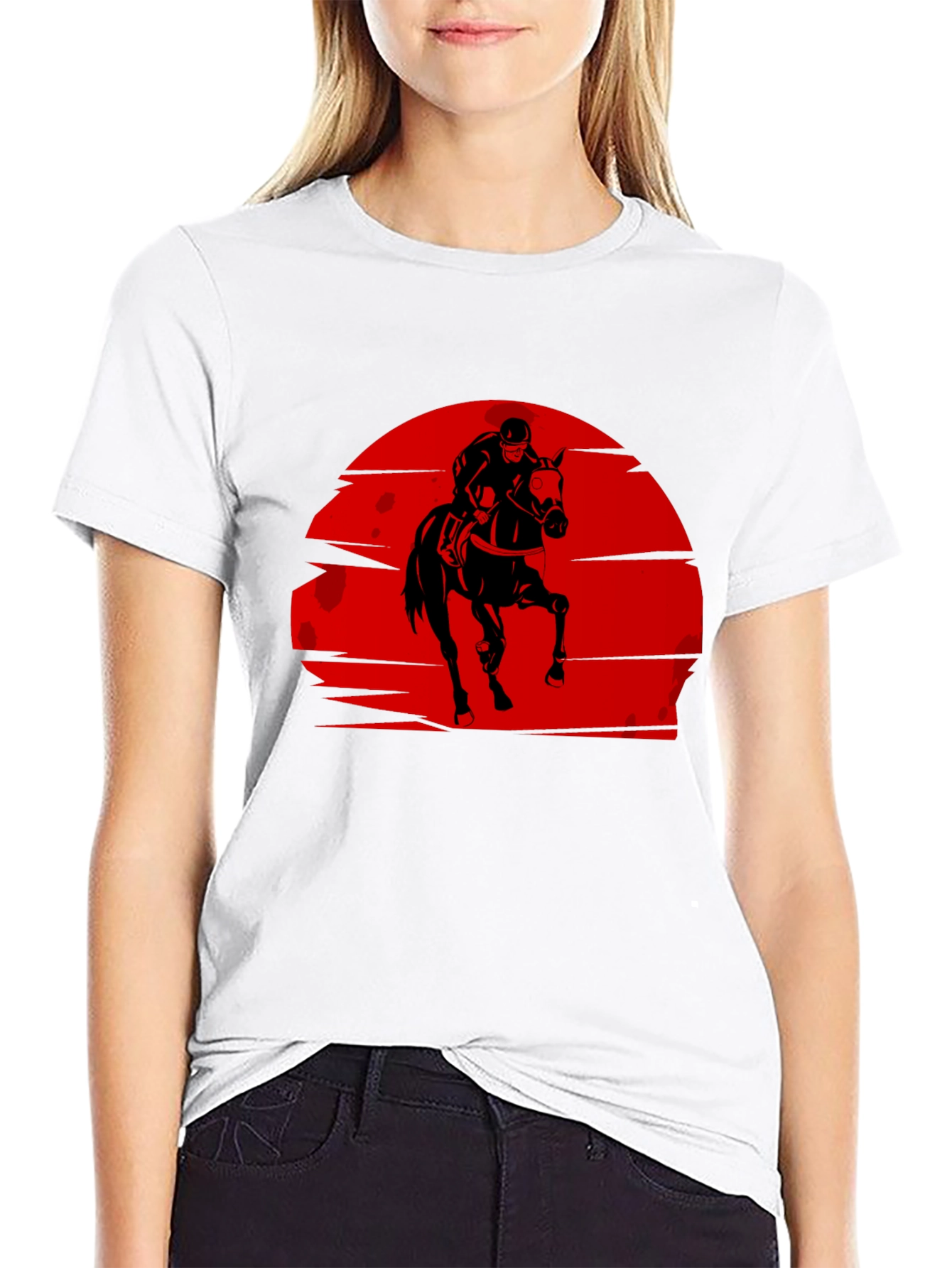 Equestrian Sunset Graphic T-Shirt