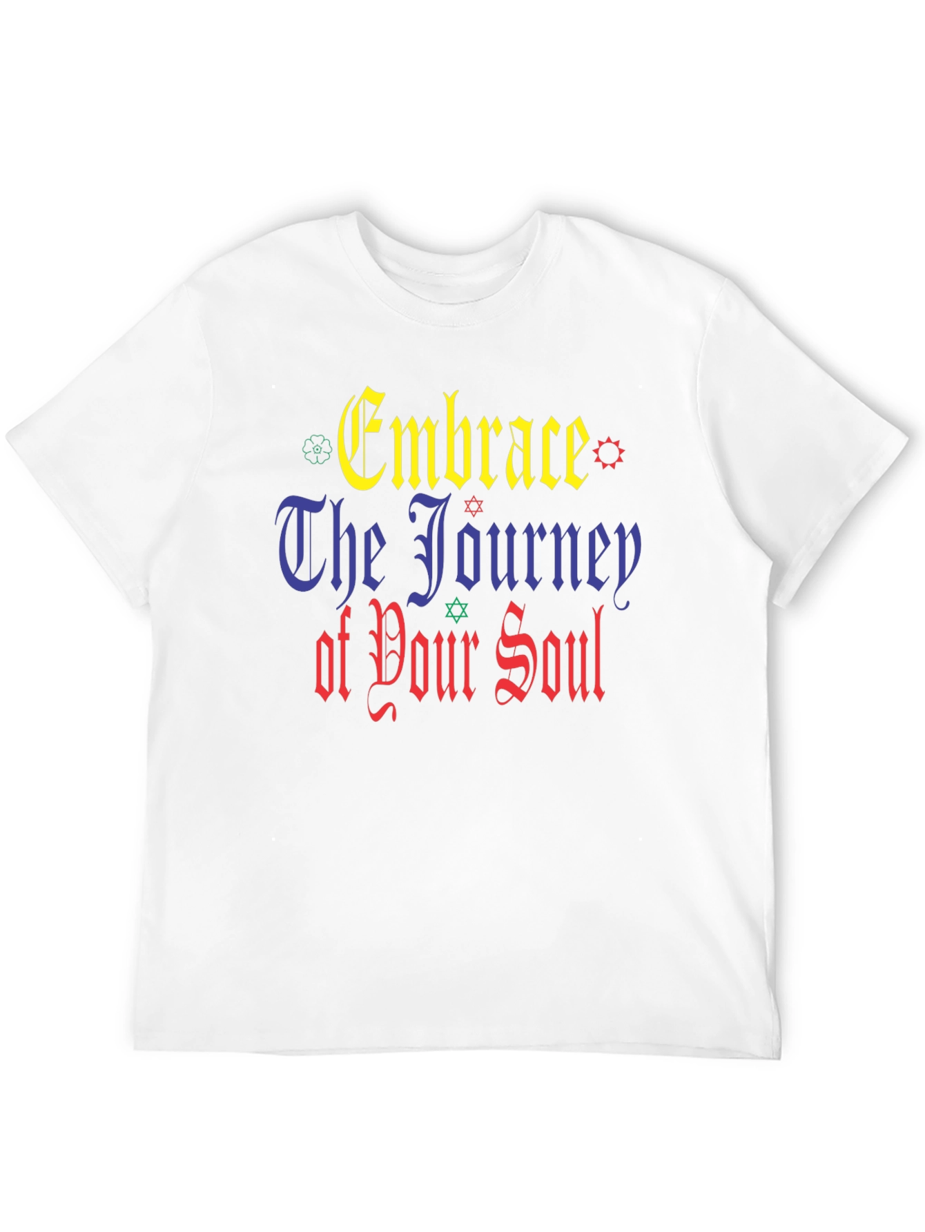 Embrace The Journey Black Graphic T-Shirt