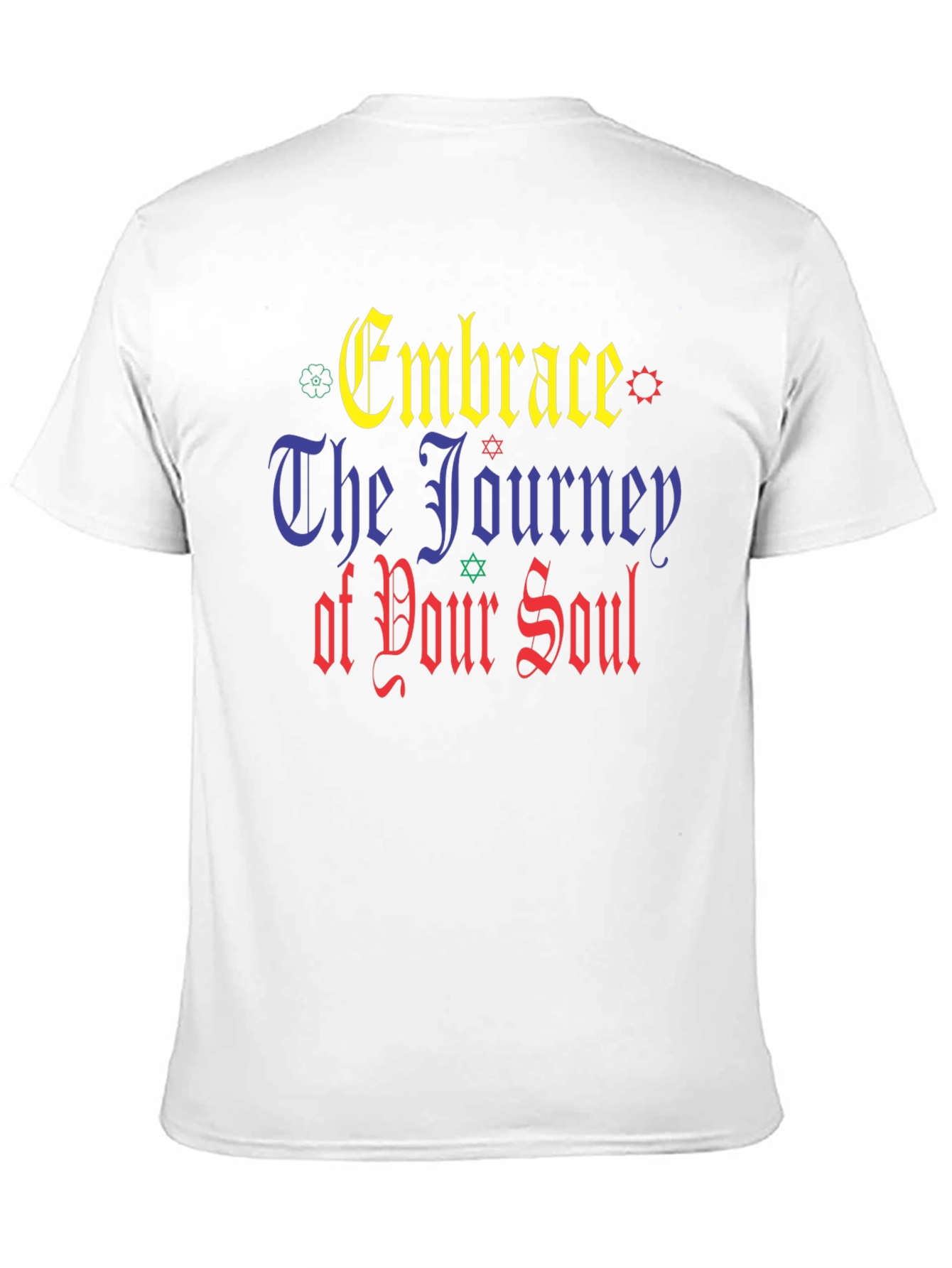 Embrace The Journey Black Graphic T-Shirt
