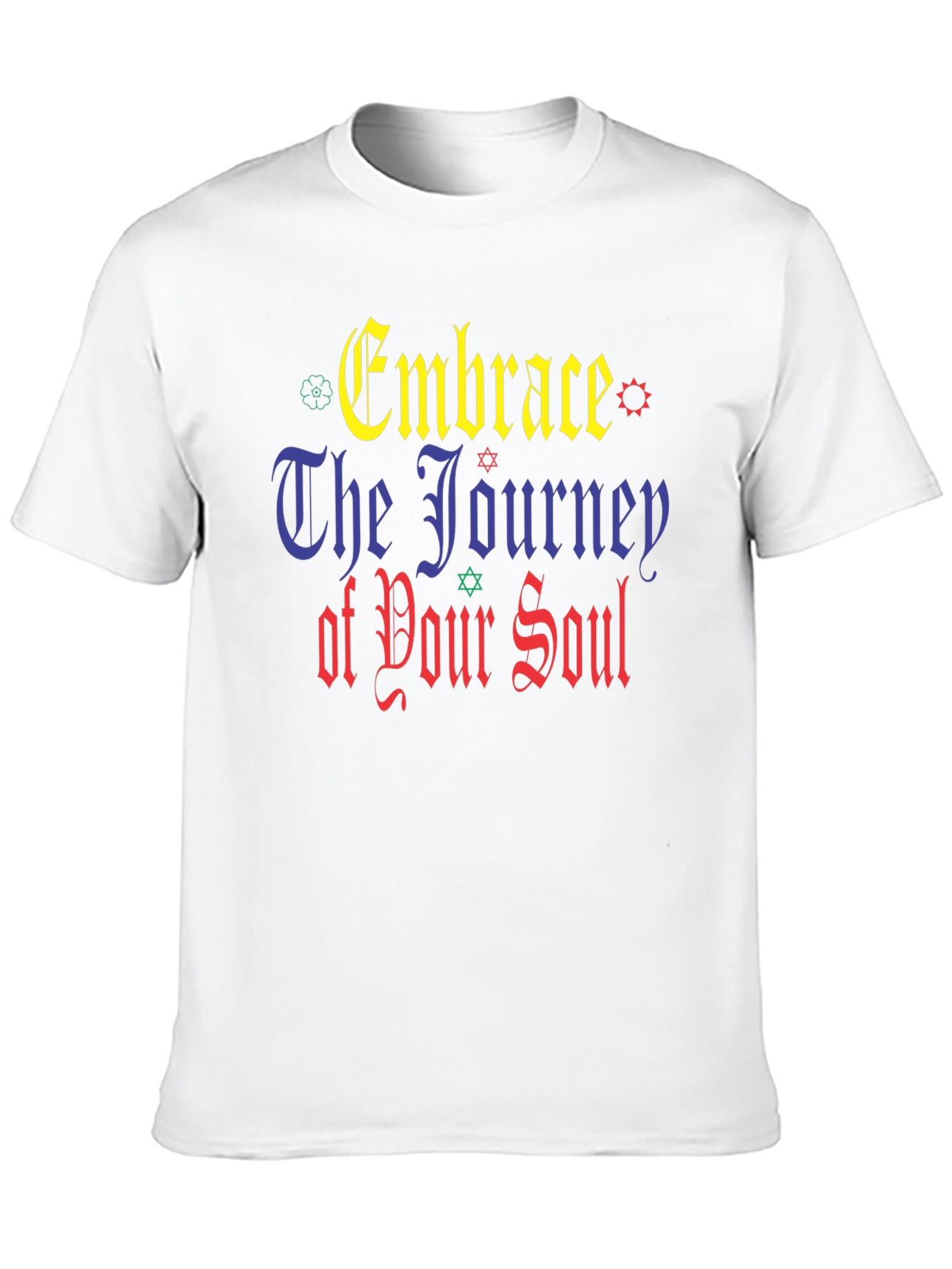 Embrace The Journey Black Graphic T-Shirt
