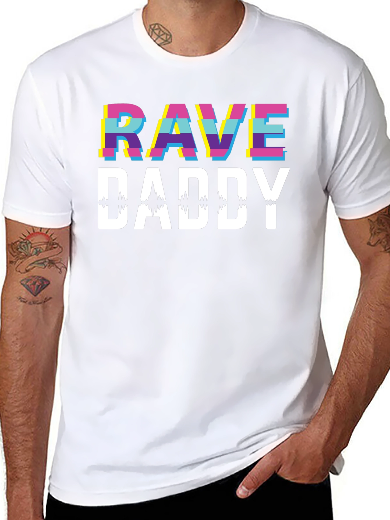 Rave Daddy Graphic Tee - EDM Music Festival Shirt