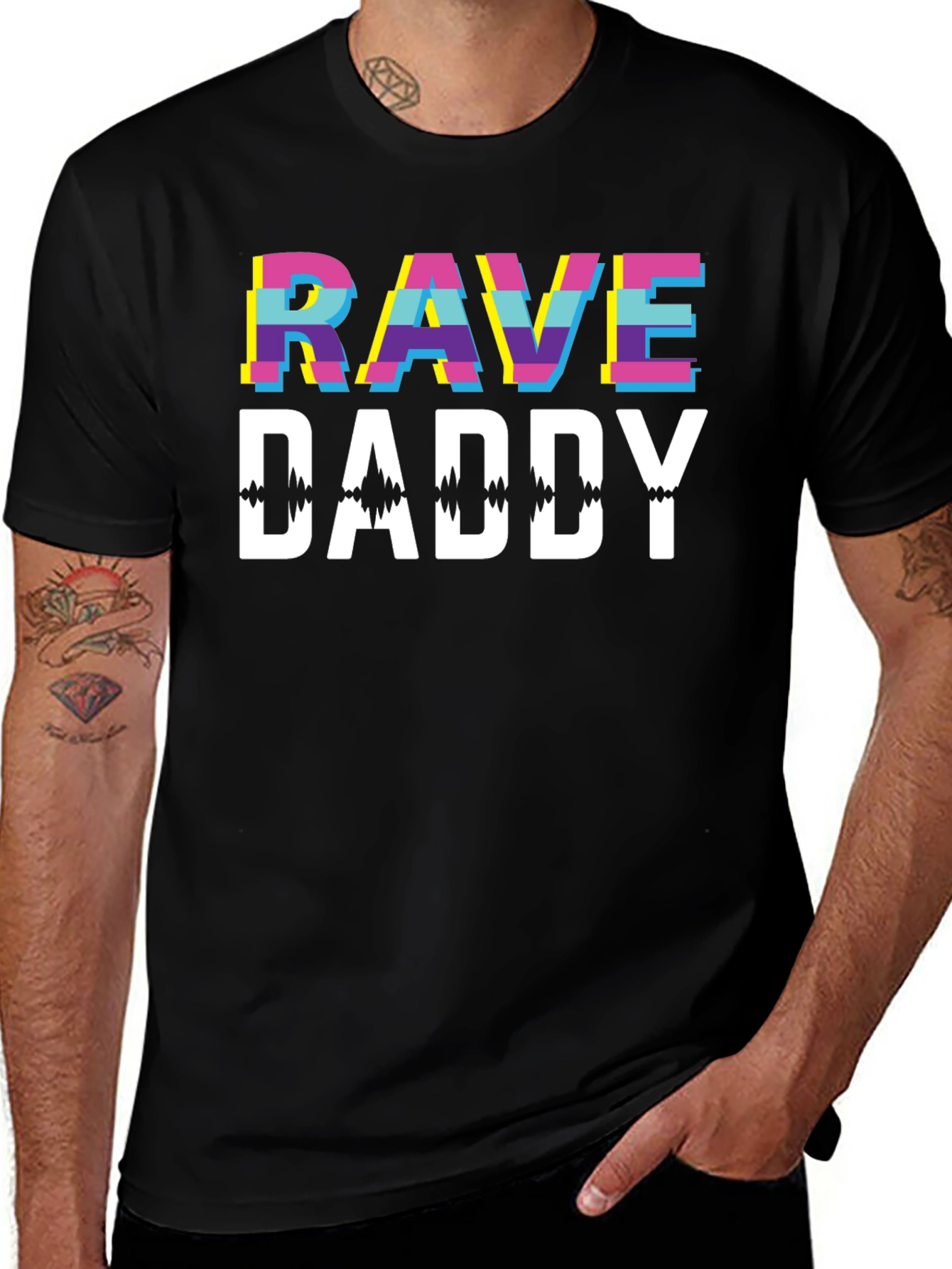 Rave Daddy Graphic Tee - EDM Music Festival Shirt