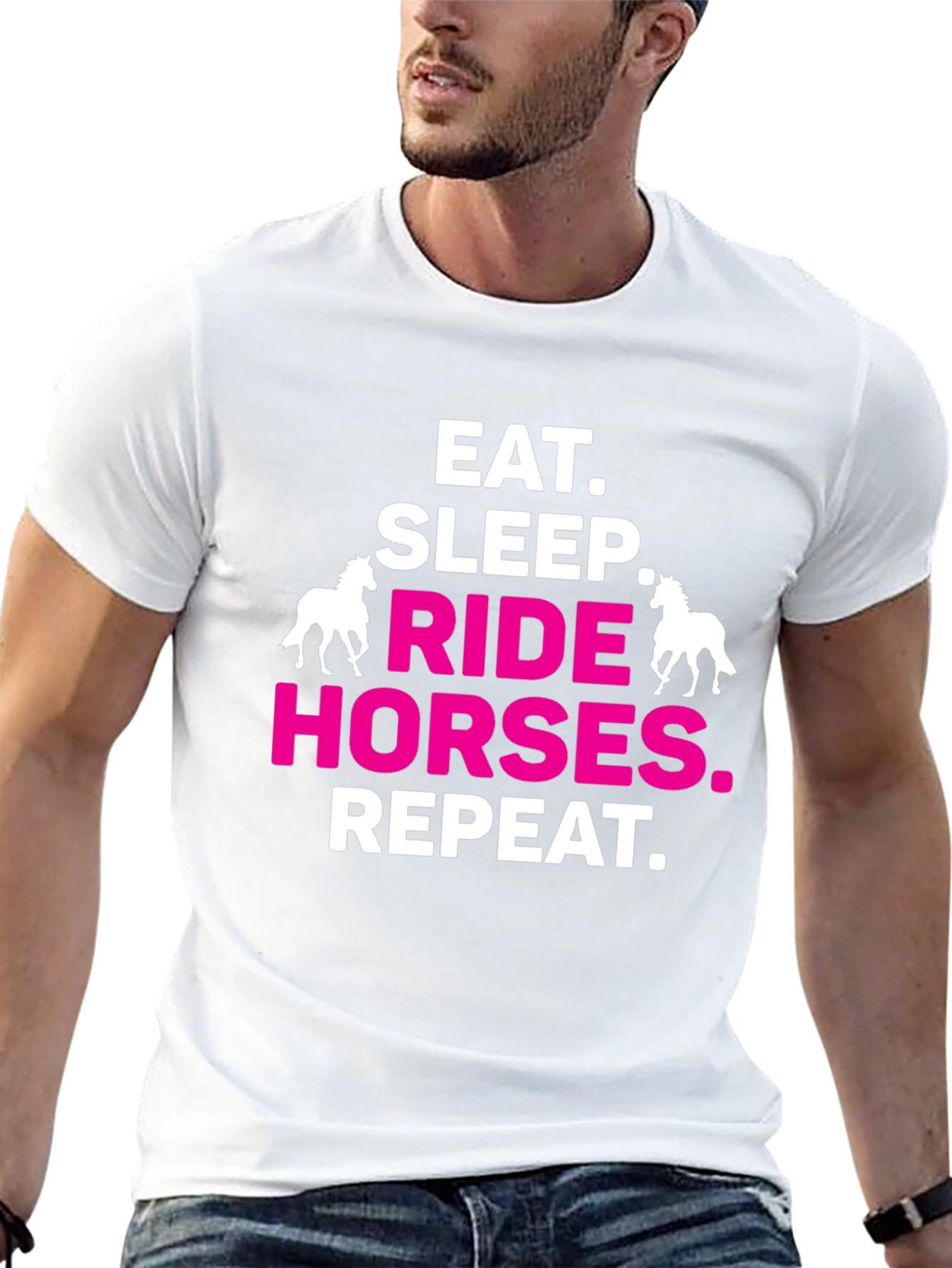 Eat Sleep Ride Horses Repeat T-Shirt