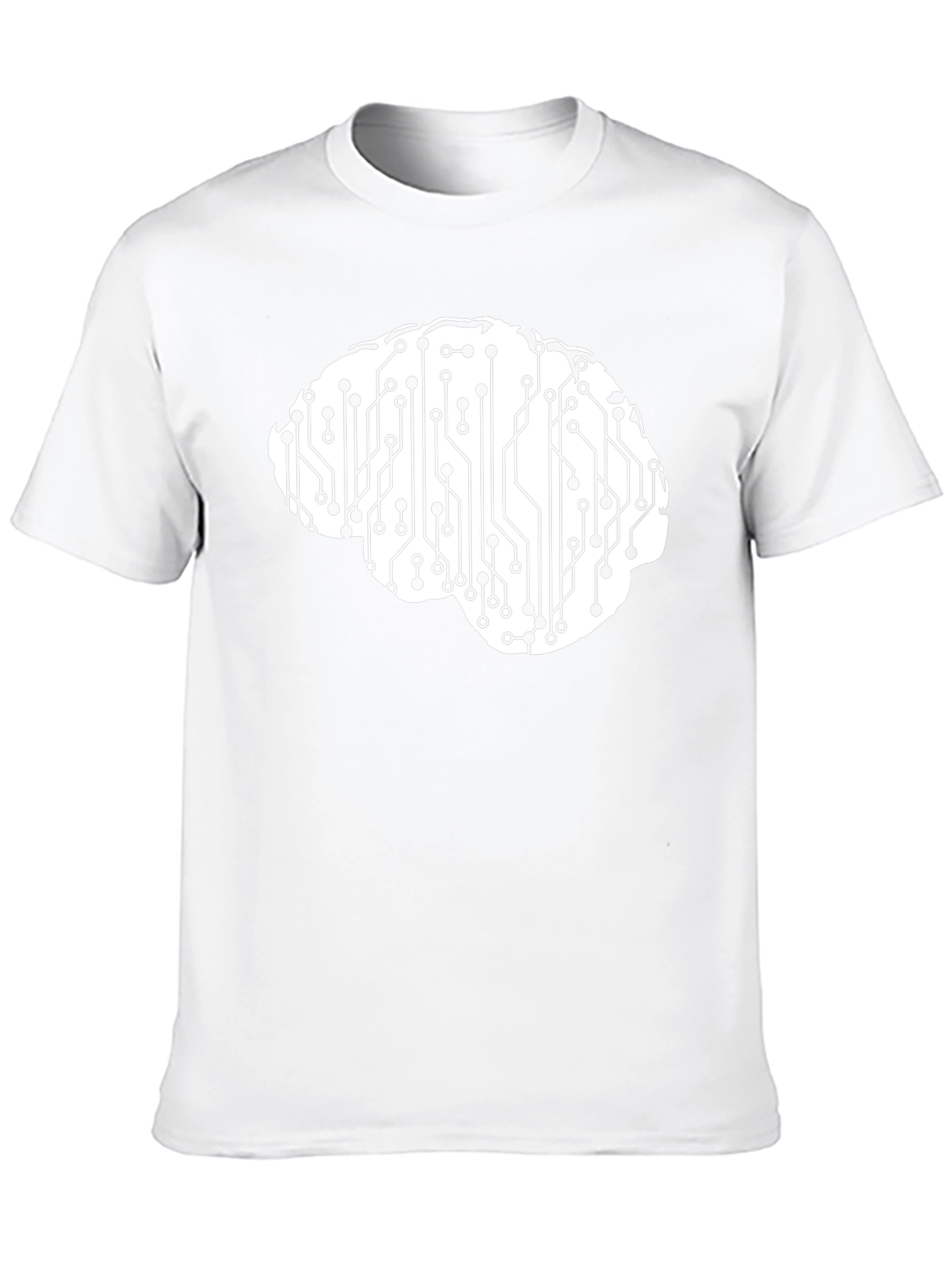 Circuit Brain Graphic Tee - Smart & Stylish