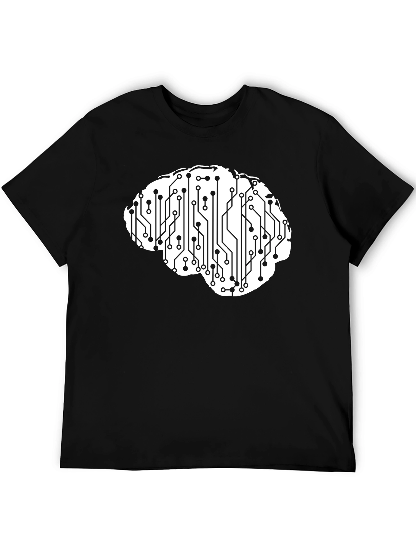 Circuit Brain Graphic Tee - Smart & Stylish