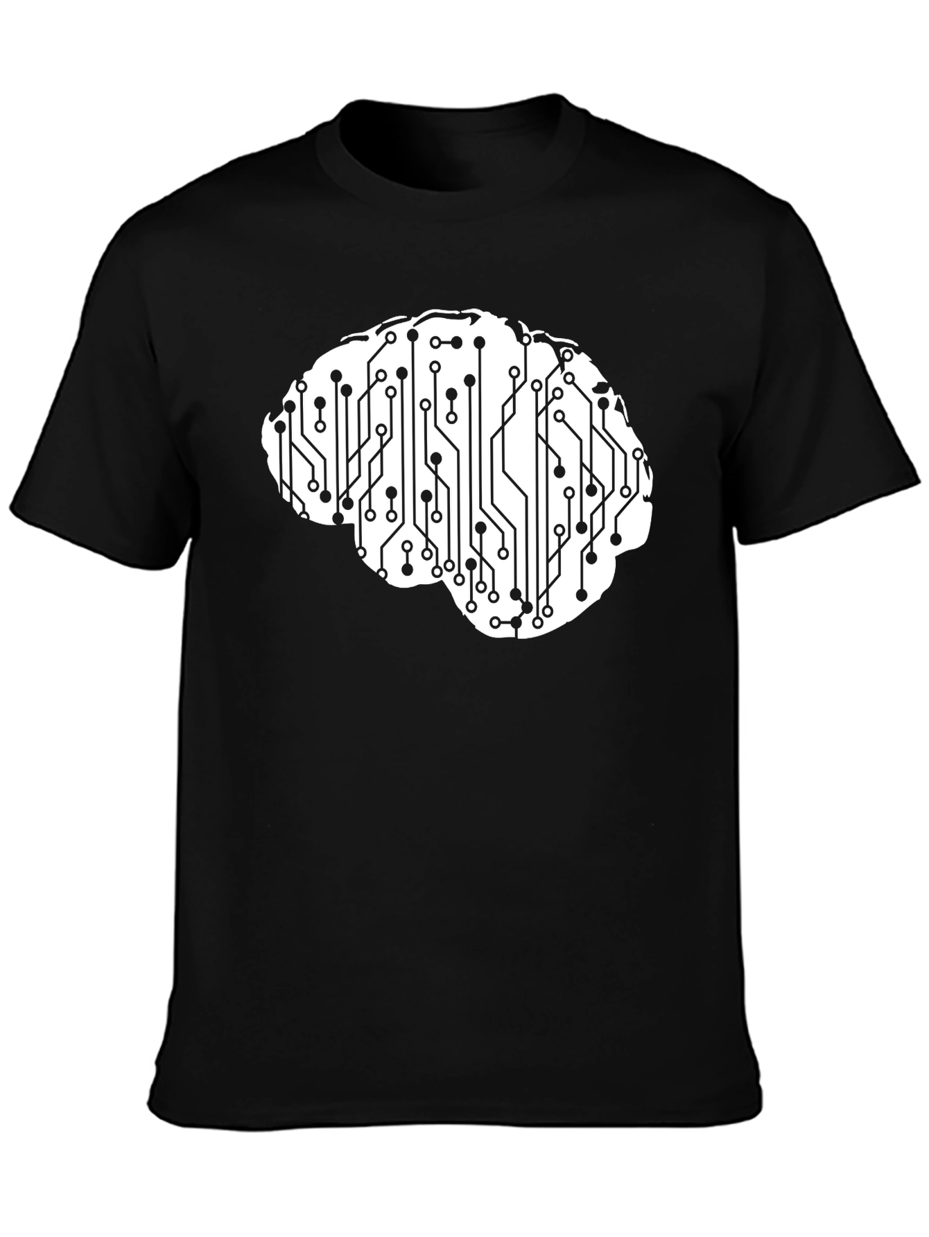 Circuit Brain Graphic Tee - Smart & Stylish