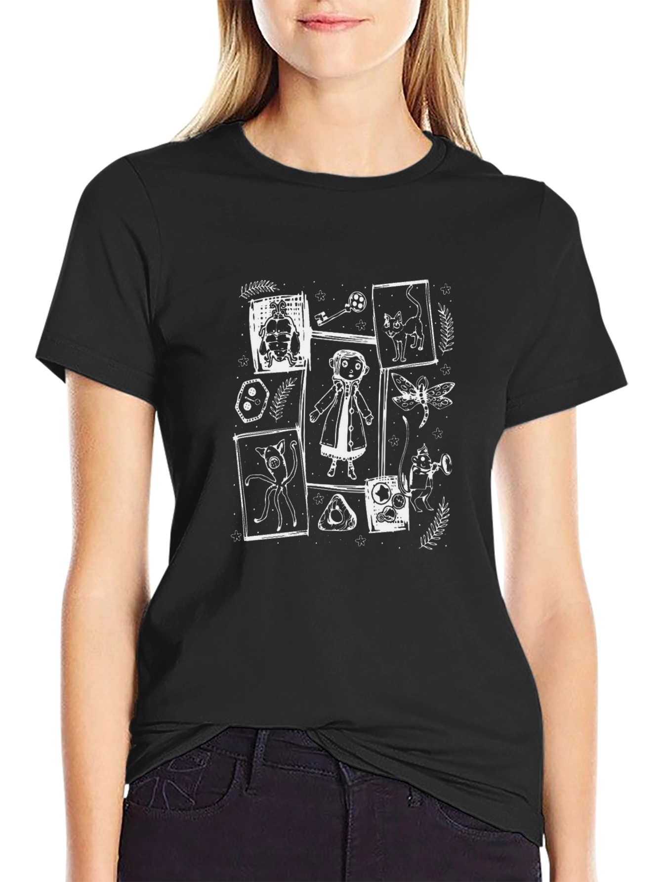 Mystic Doodle Black T-Shirt