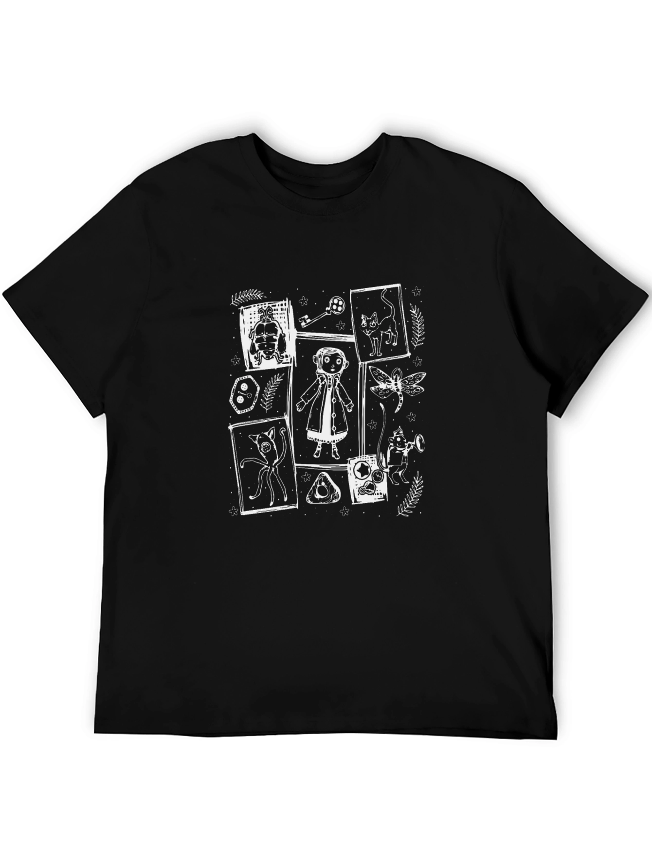 Mystic Doodle Black T-Shirt