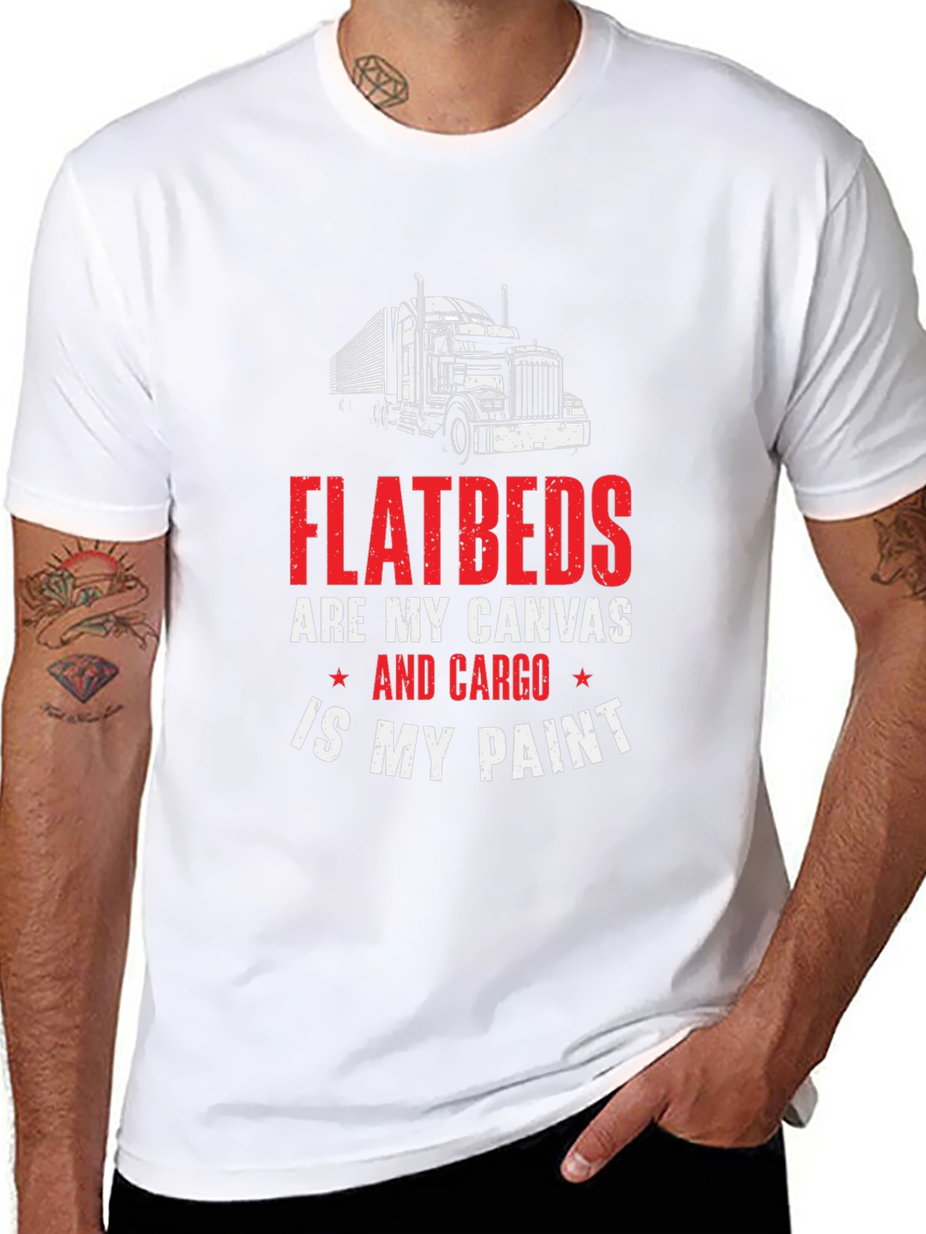 Flatbed Trucker T-Shirt - Cargo is My Paint
