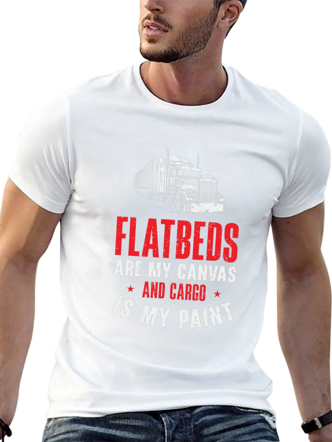 Flatbed Trucker T-Shirt - Cargo is My Paint