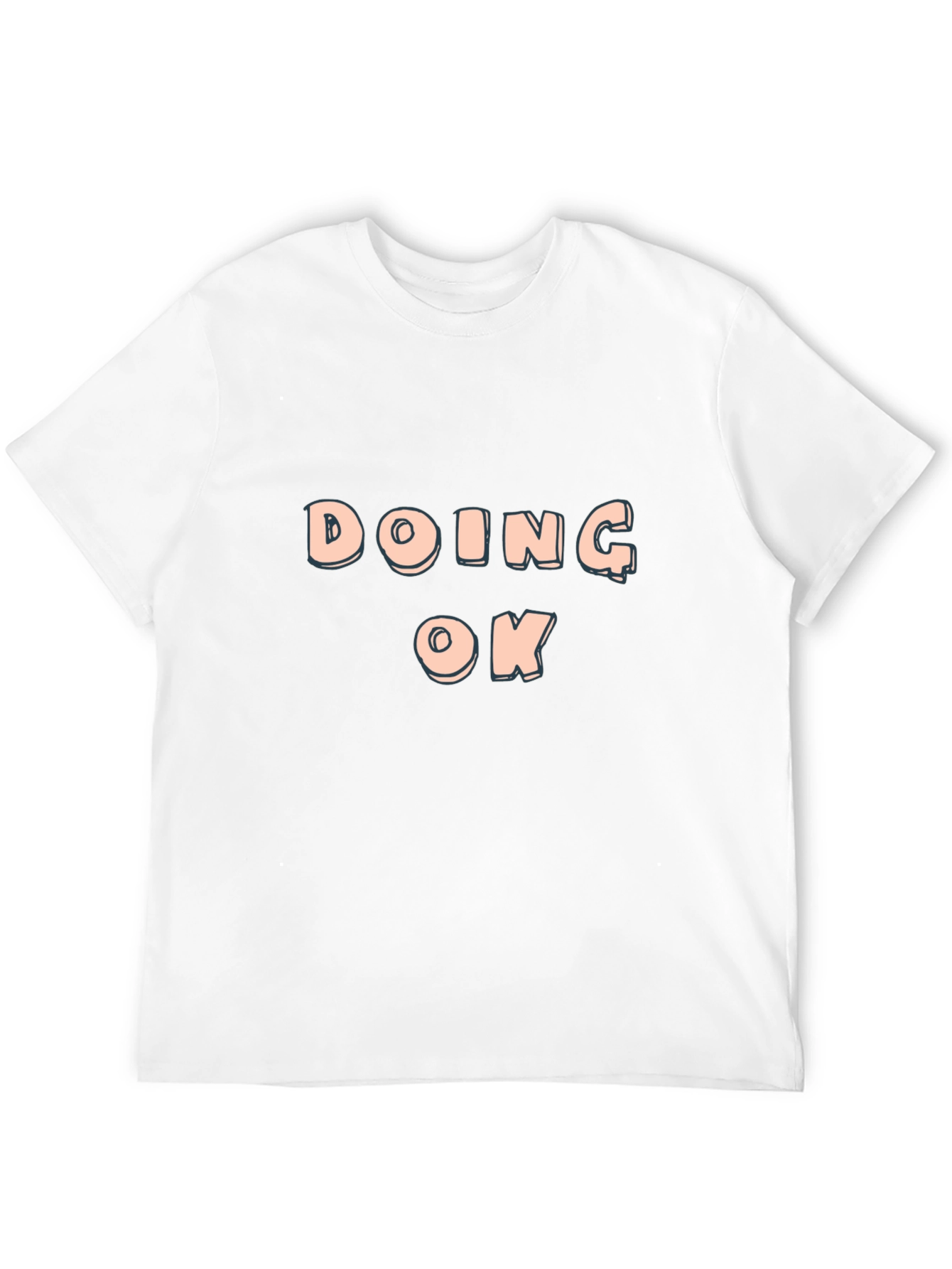 Doing OK Black T-Shirt - Casual Comfort
