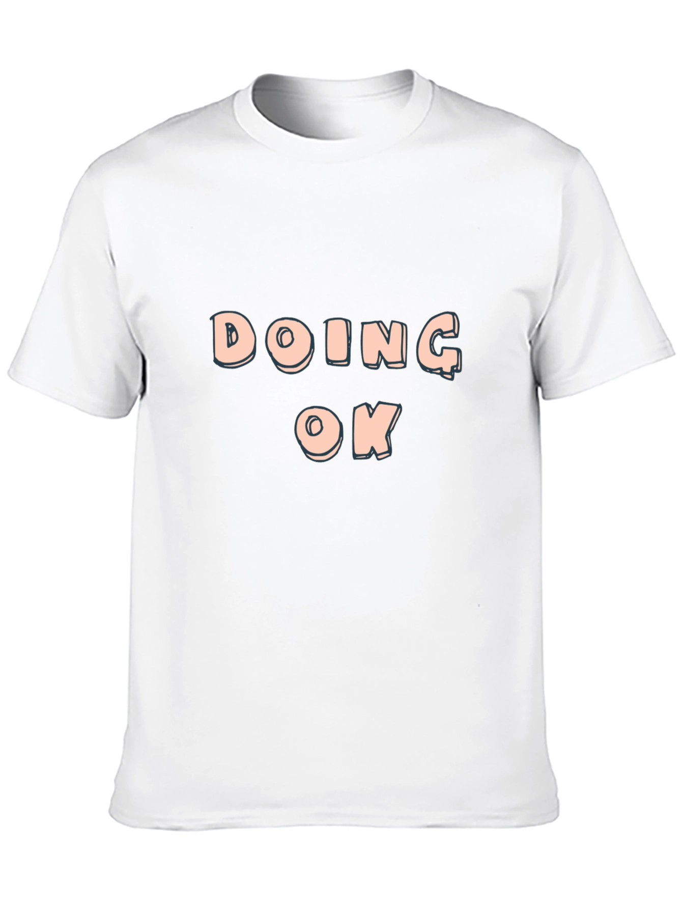 Doing OK Black T-Shirt - Casual Comfort