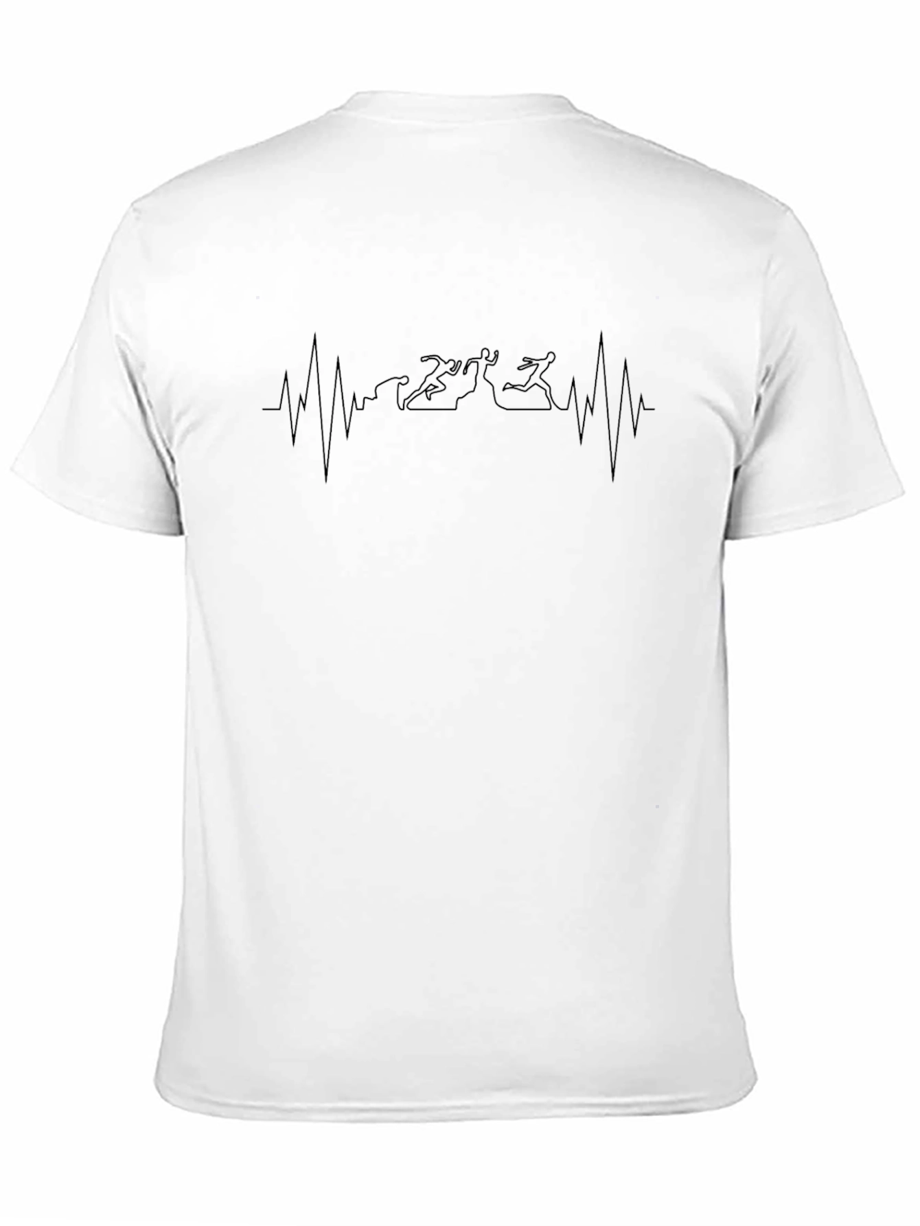 Running Heartbeat T-Shirt - Black