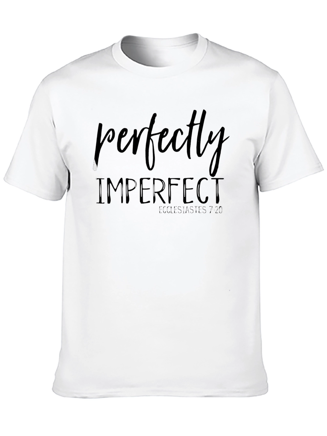 Perfectly Imperfect Black Graphic Tee