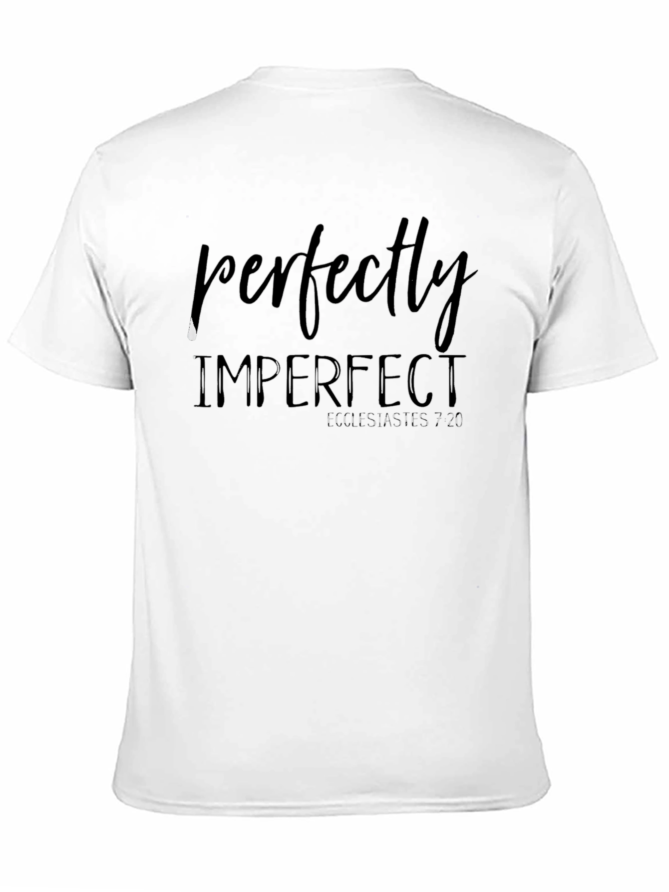 Perfectly Imperfect Black Graphic Tee