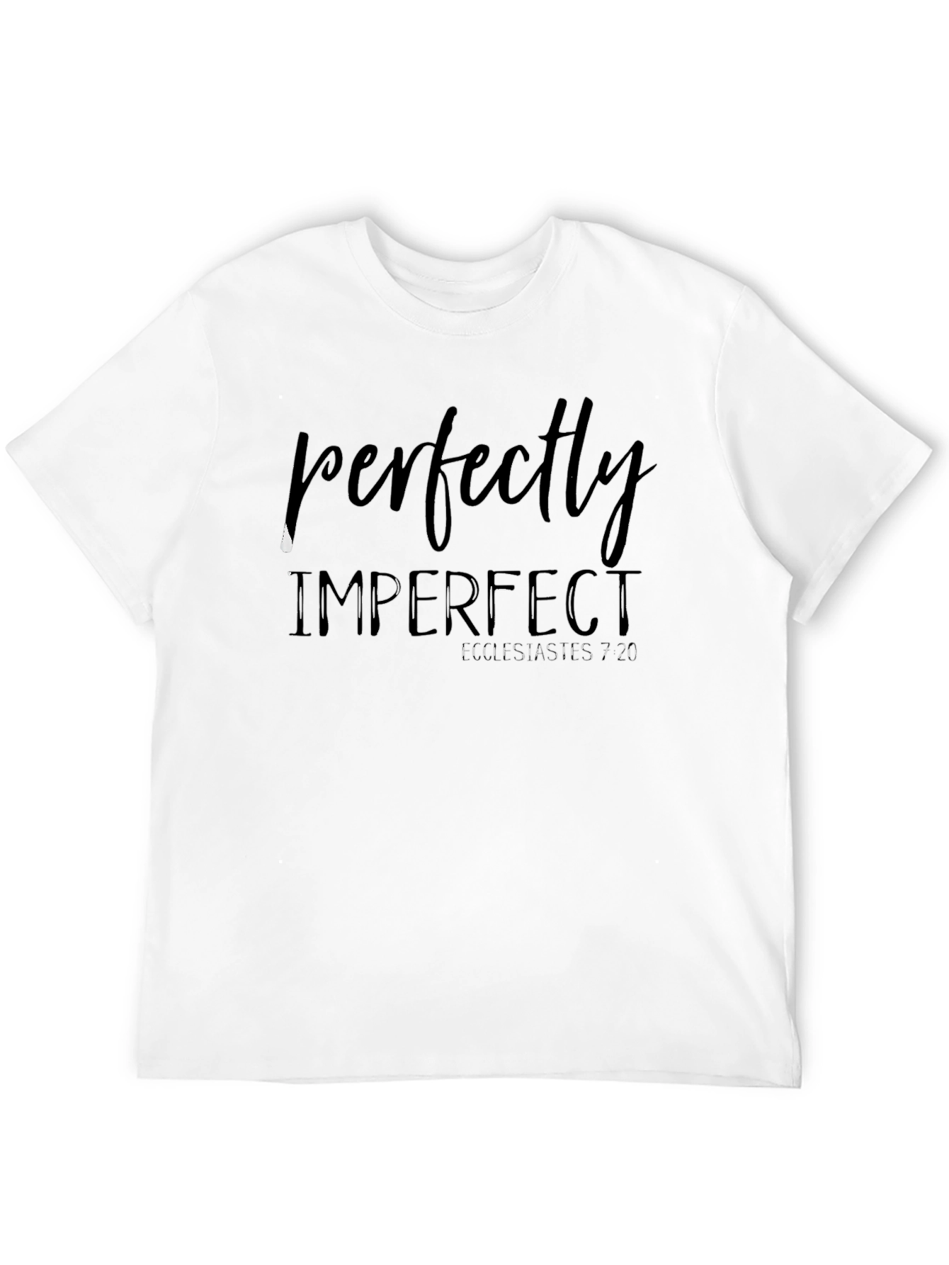 Perfectly Imperfect Black Graphic Tee