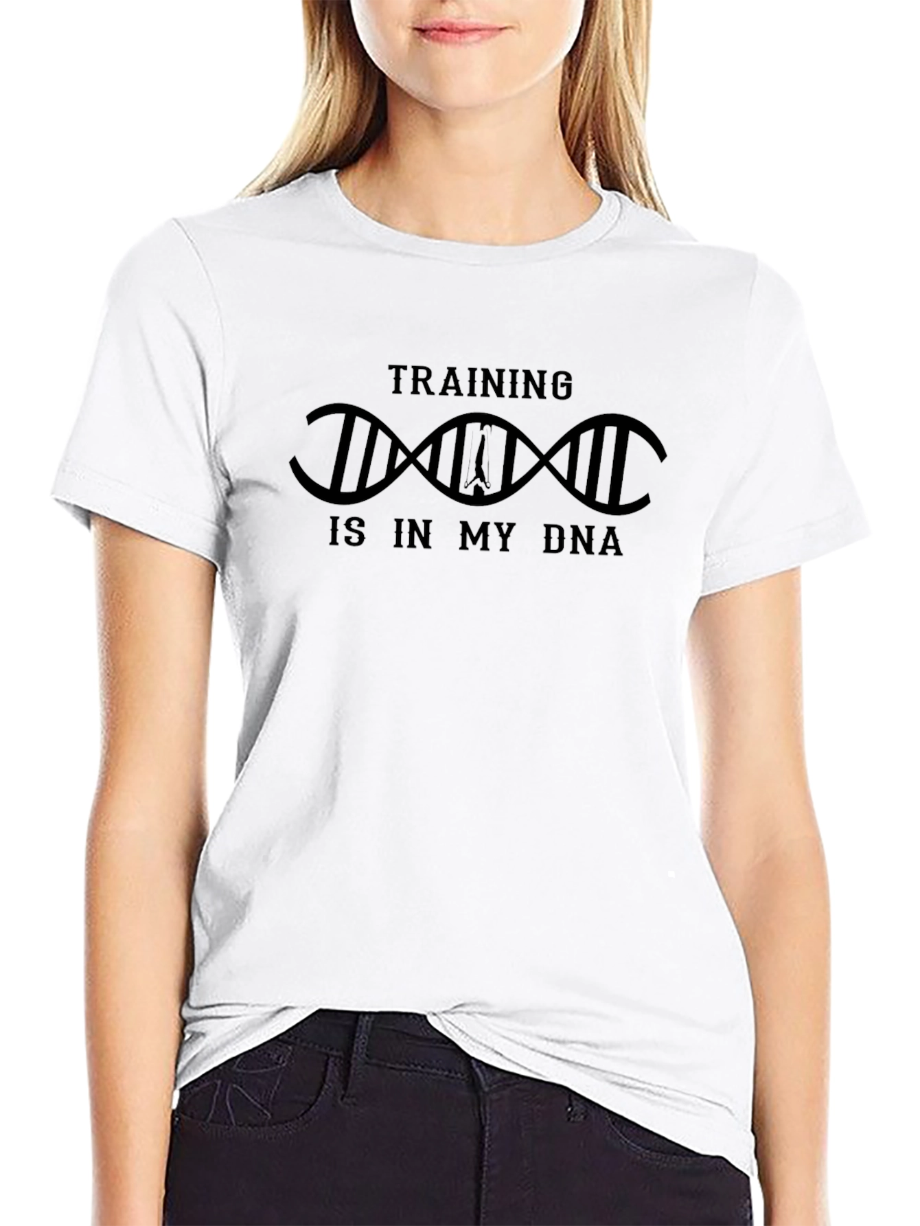 Training is in My DNA Black Graphic T-Shirt