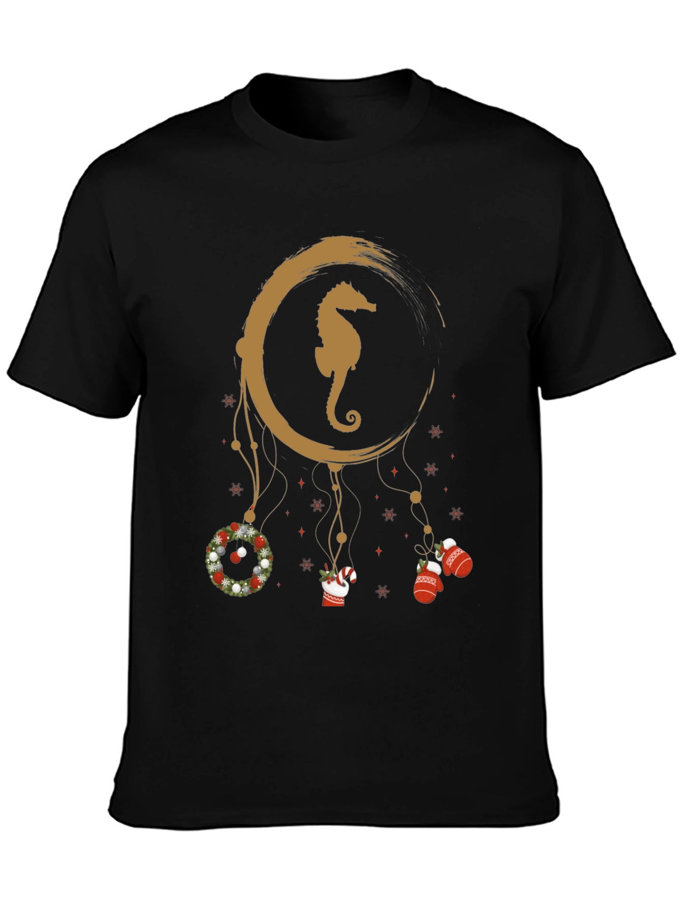 Seahorse Christmas Dreamcatcher T-Shirt