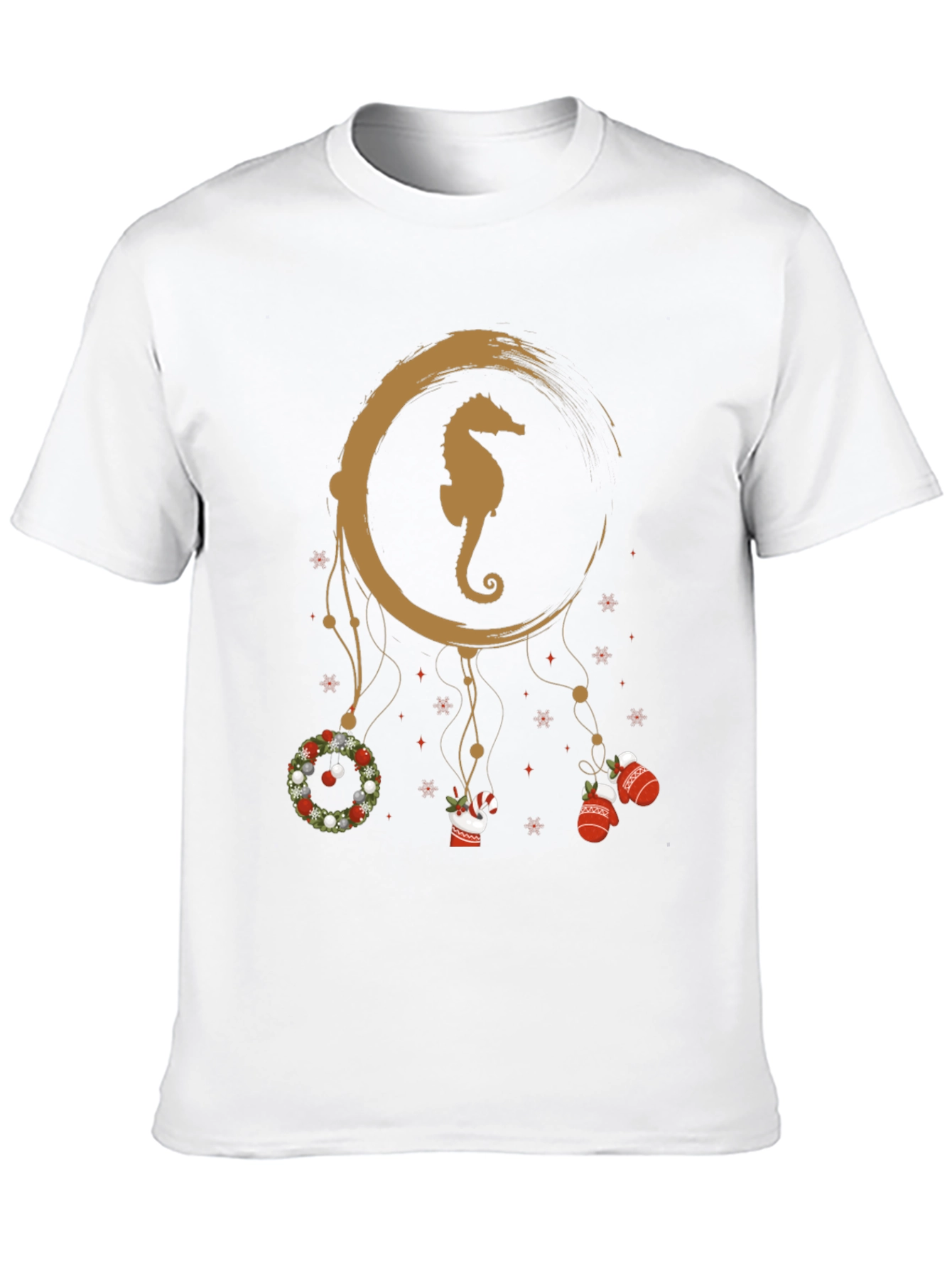 Seahorse Christmas Dreamcatcher T-Shirt