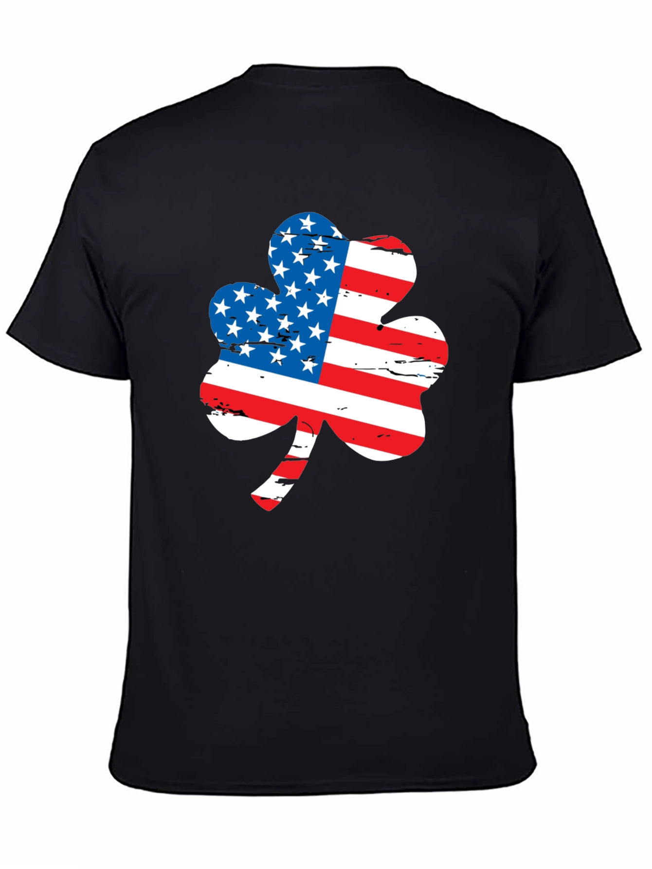 American Flag Shamrock Graphic Tee