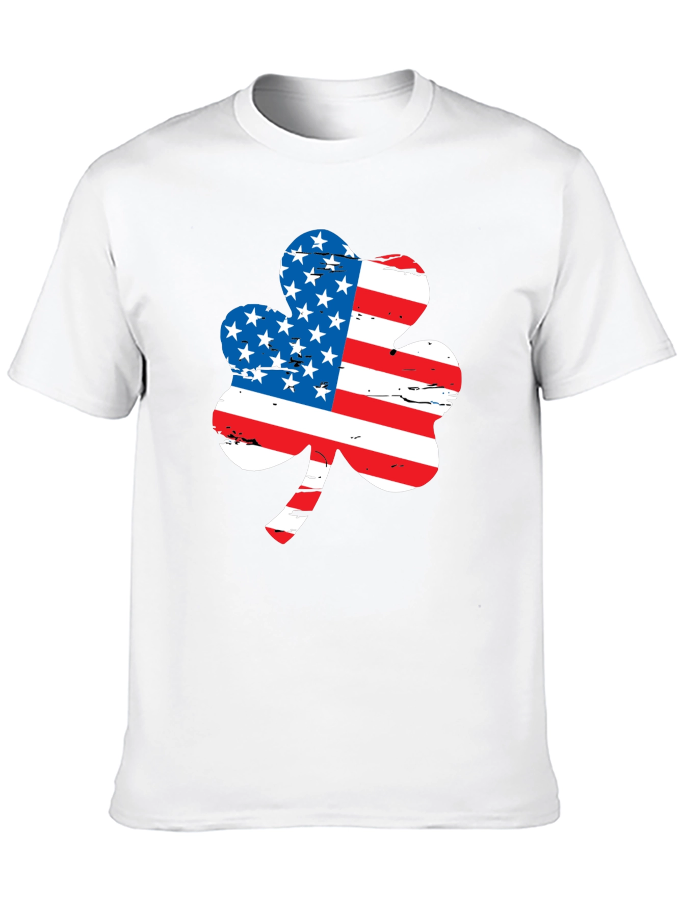 American Flag Shamrock Graphic Tee