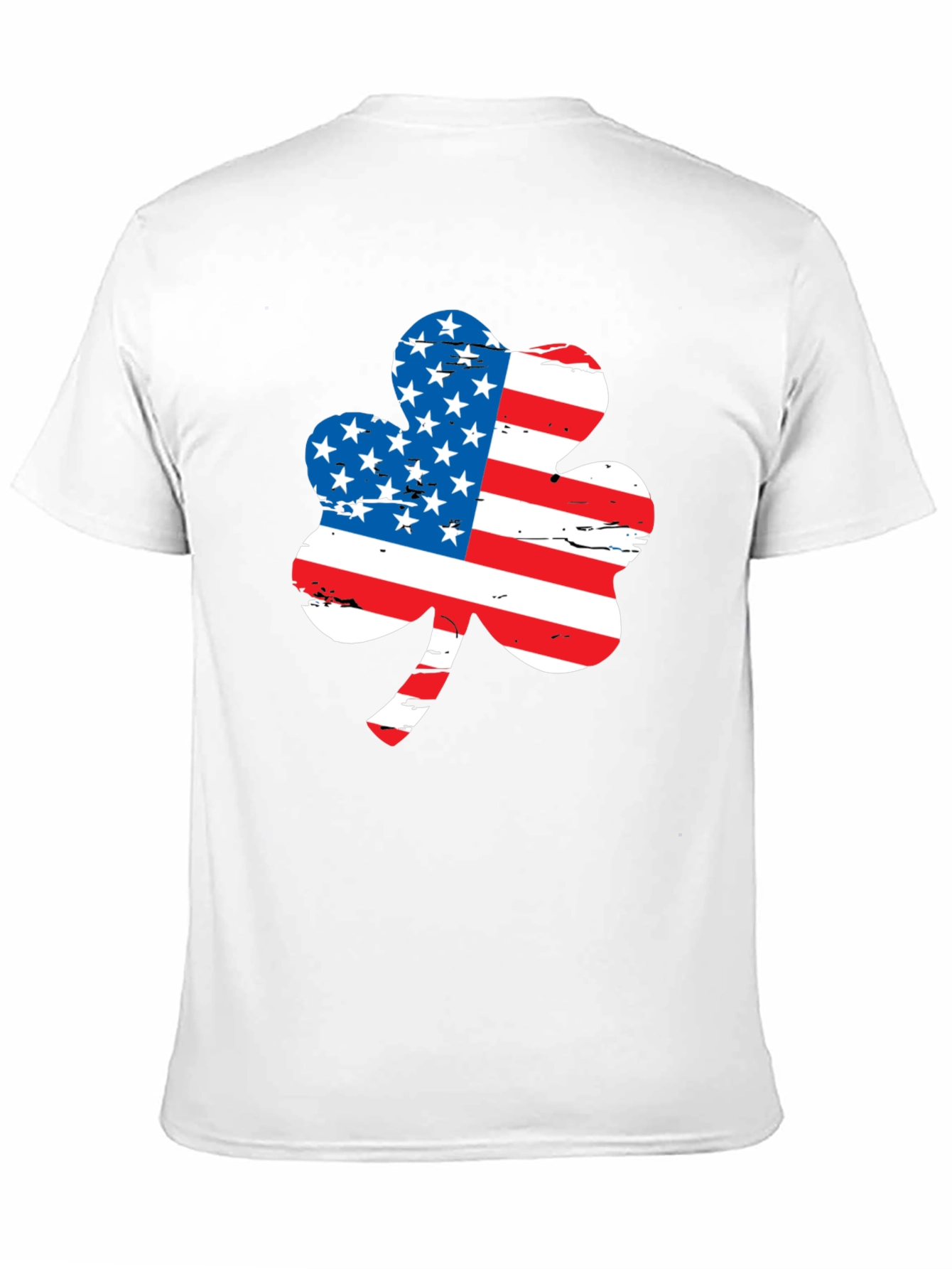 American Flag Shamrock Graphic Tee