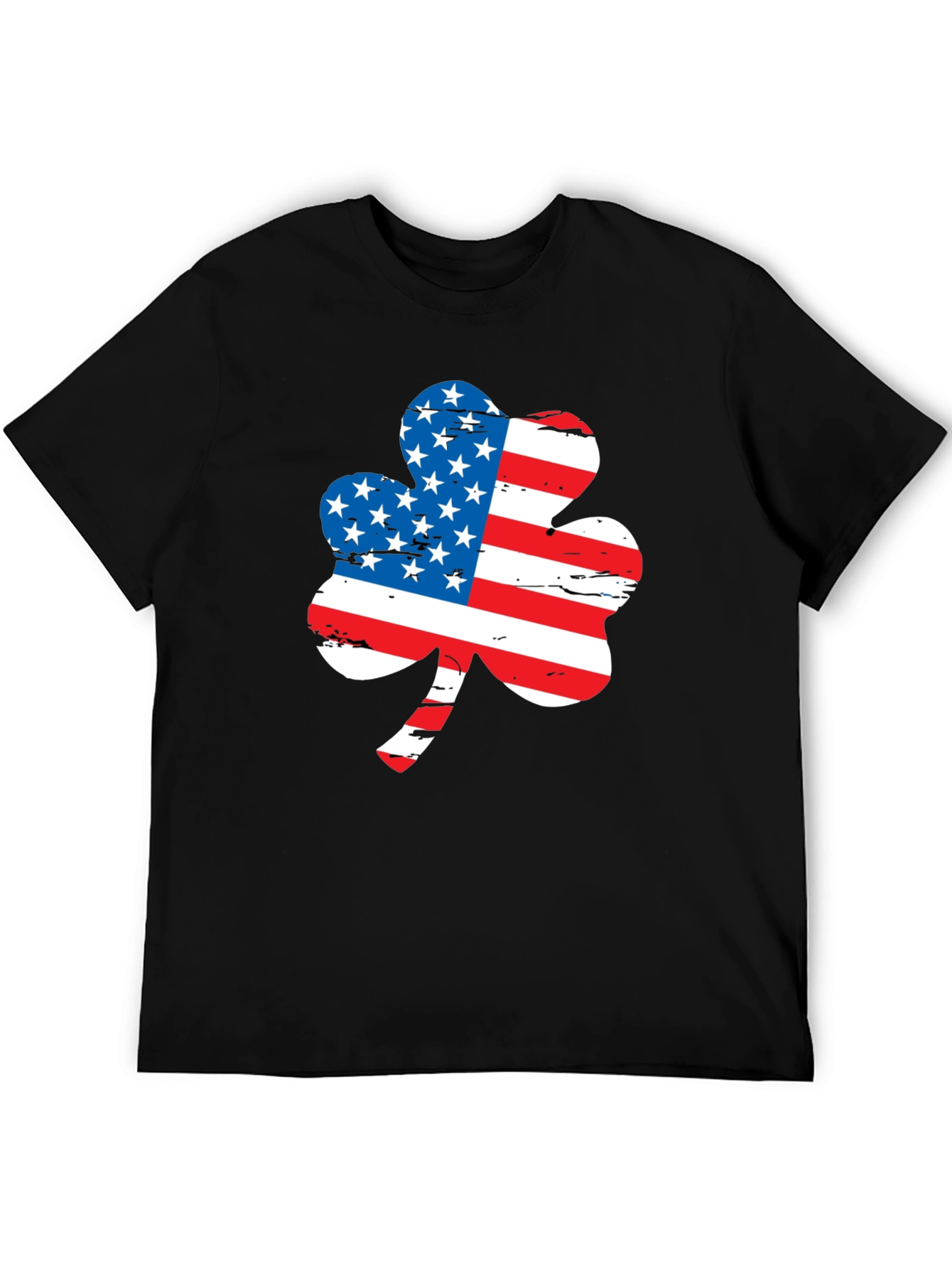 American Flag Shamrock Graphic Tee