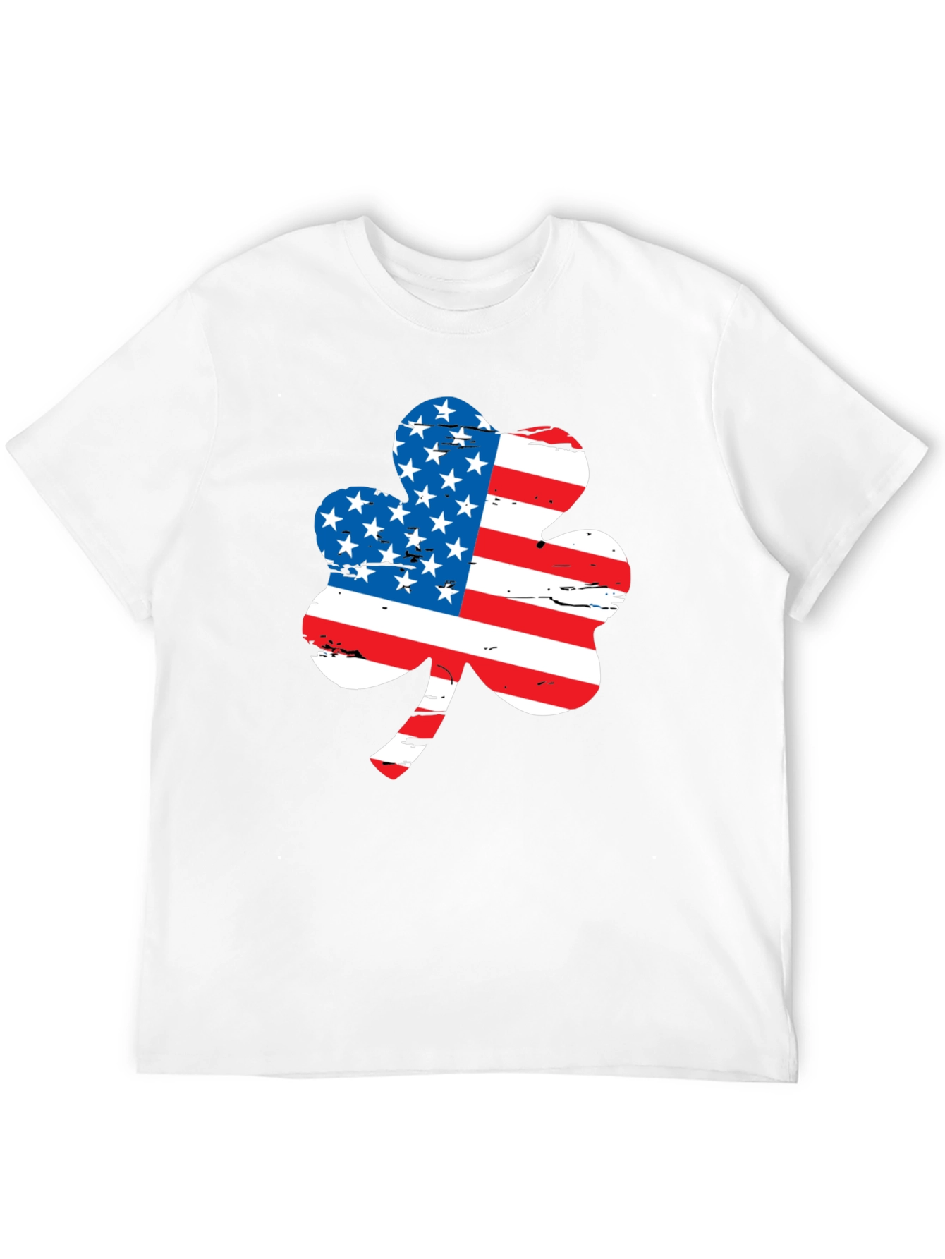 American Flag Shamrock Graphic Tee