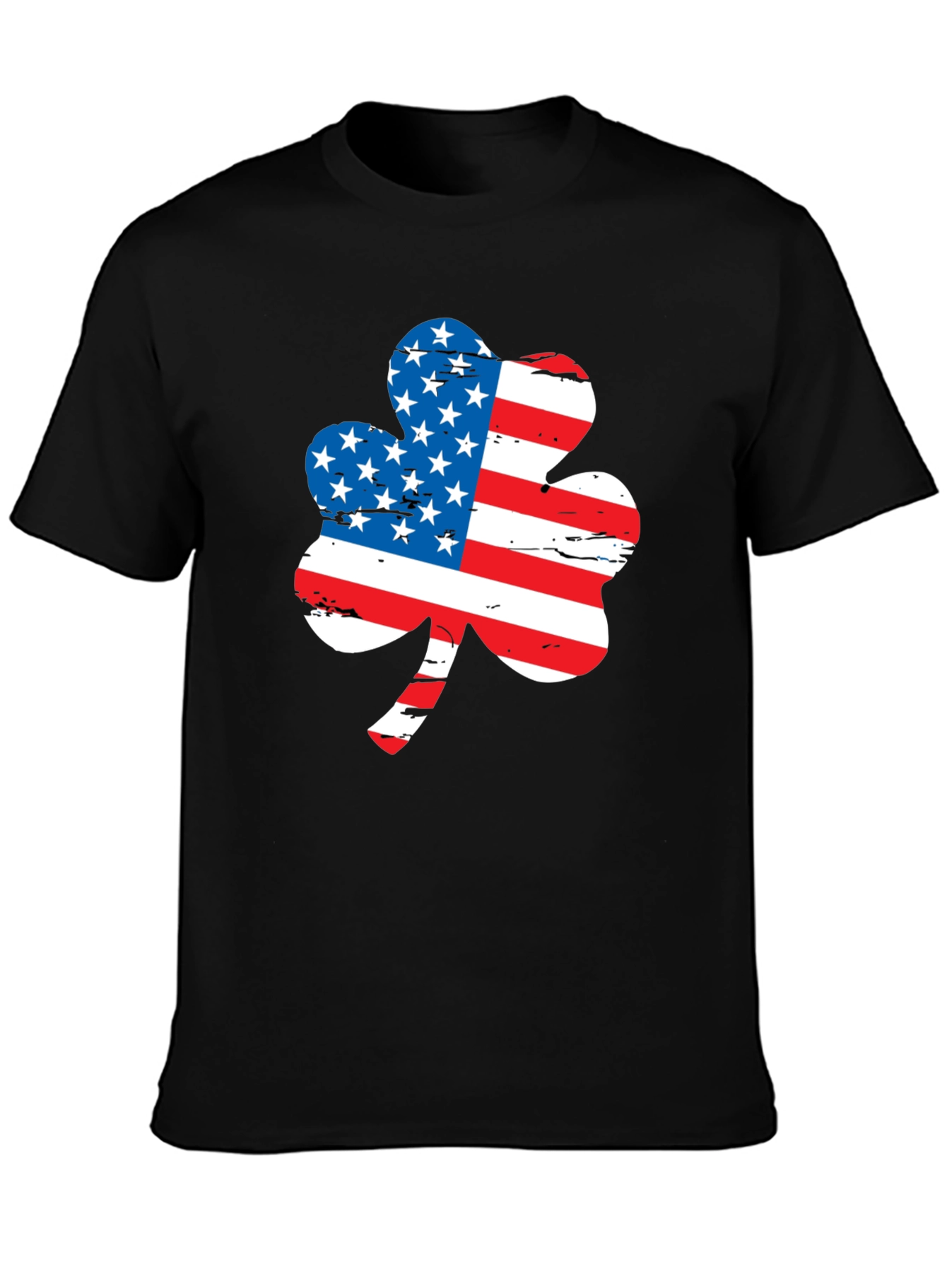 American Flag Shamrock Graphic Tee