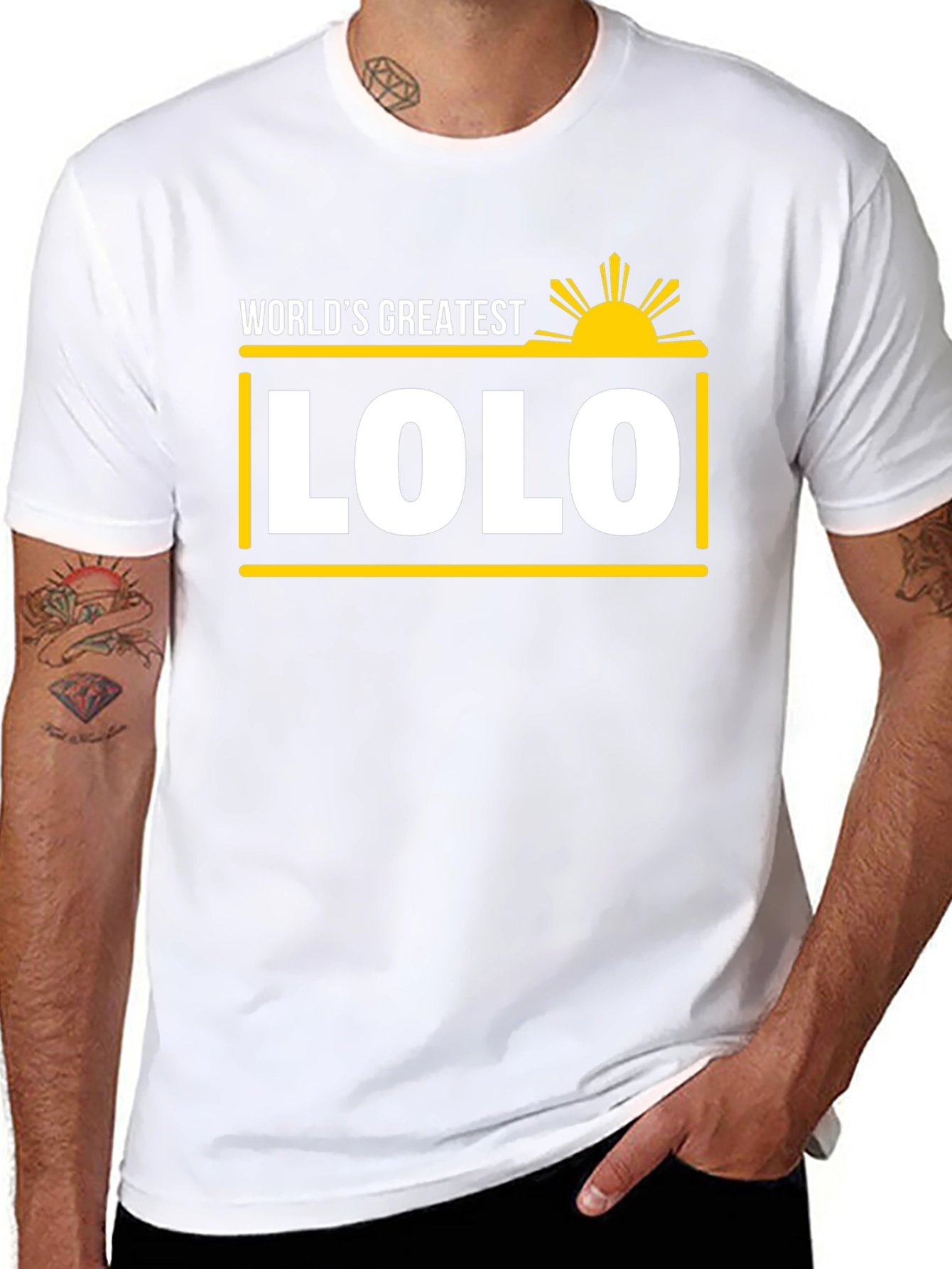 Worlds Greatest Lolo T-Shirt - Filipino Grandfather Tee