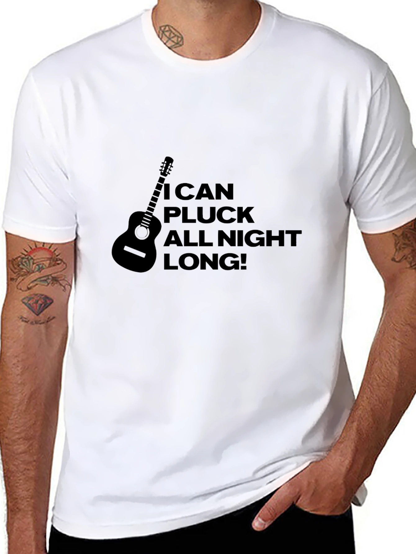 I Can Pluck All Night Long! Guitar T-Shirt